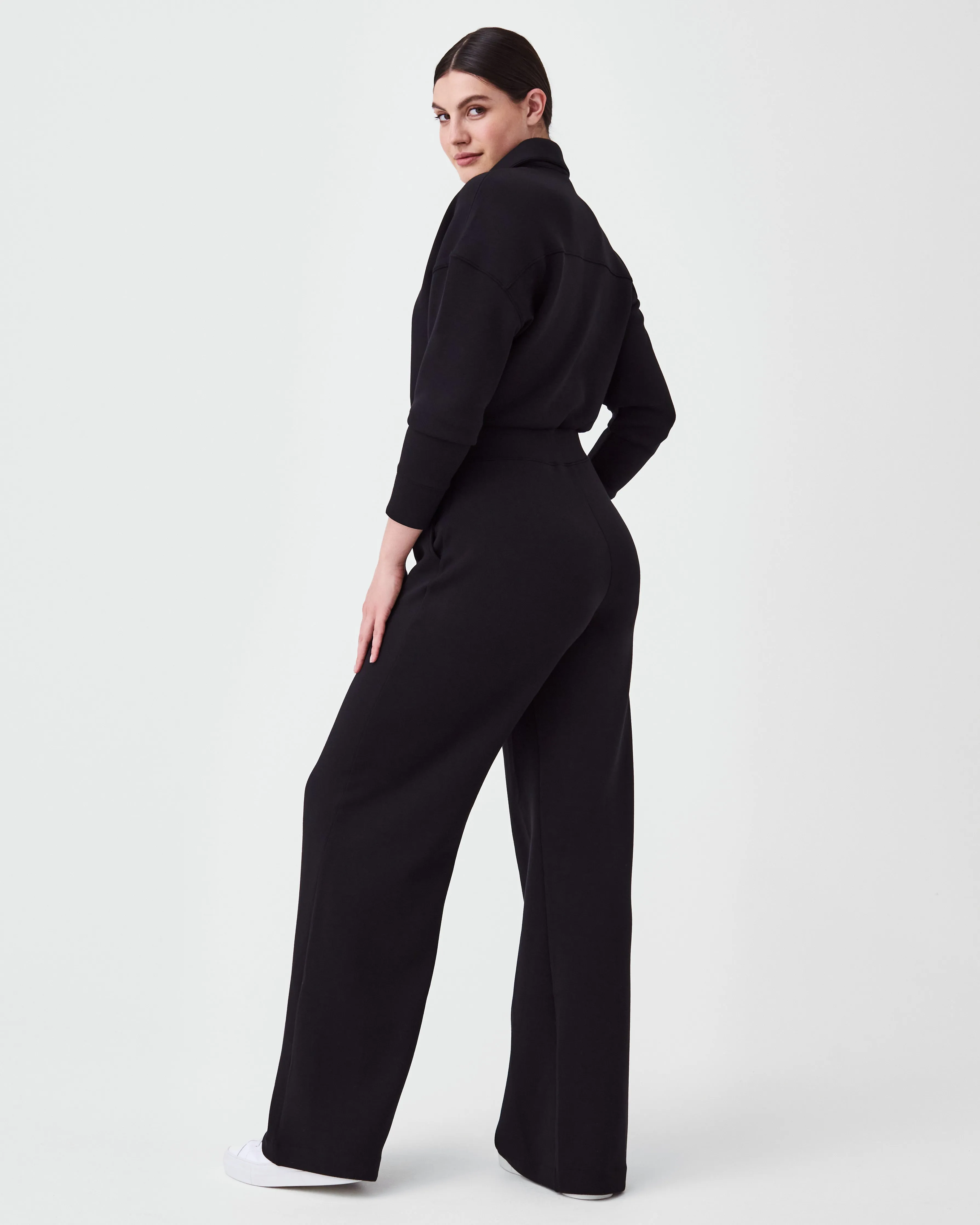 SPANX AirEssentials® Long Sleeve Wide Leg Jumpsuit sold by SPANX product image thumbnail 2