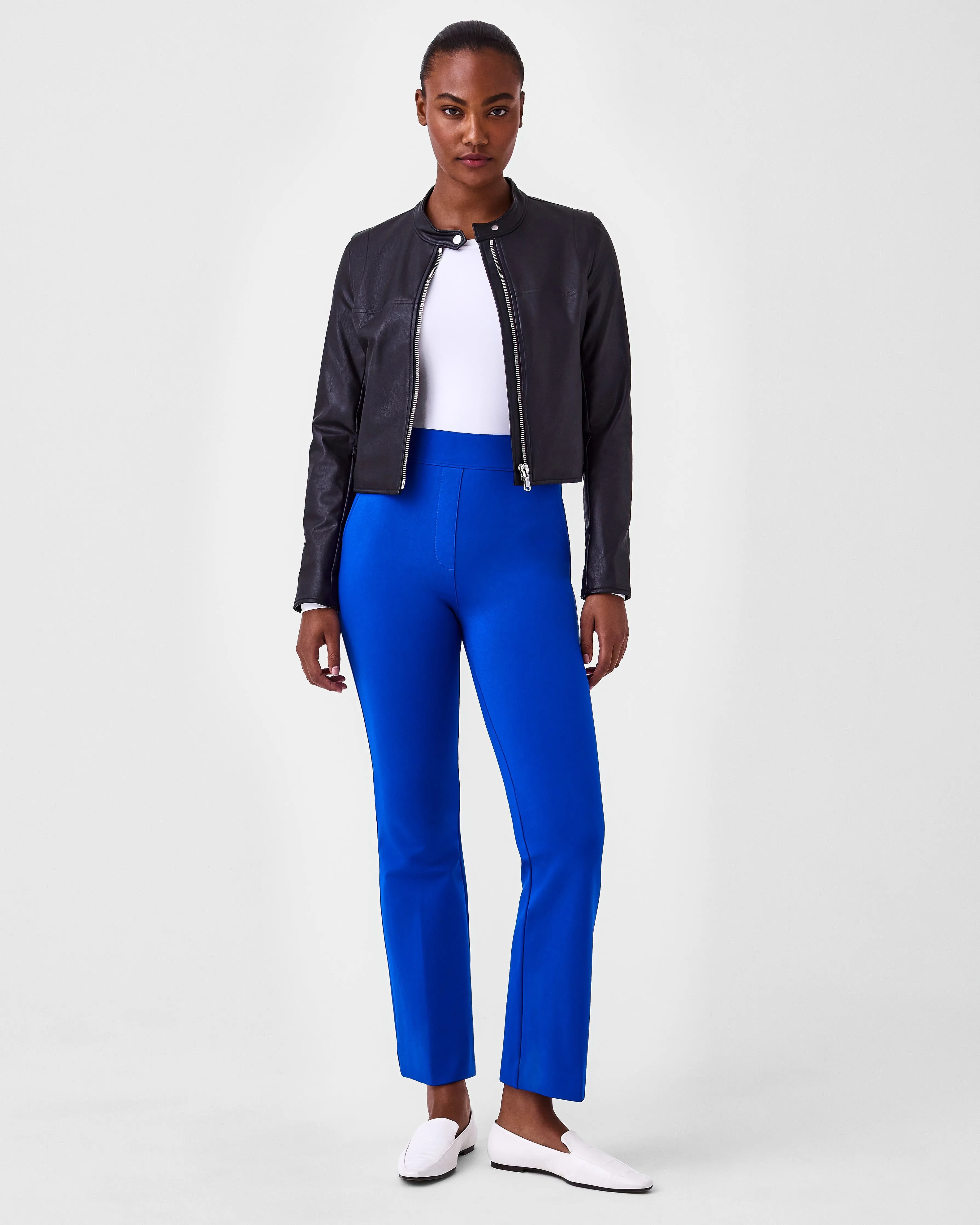 SPANX® Leather-Like Moto Jacket sold by SPANX product image thumbnail 5