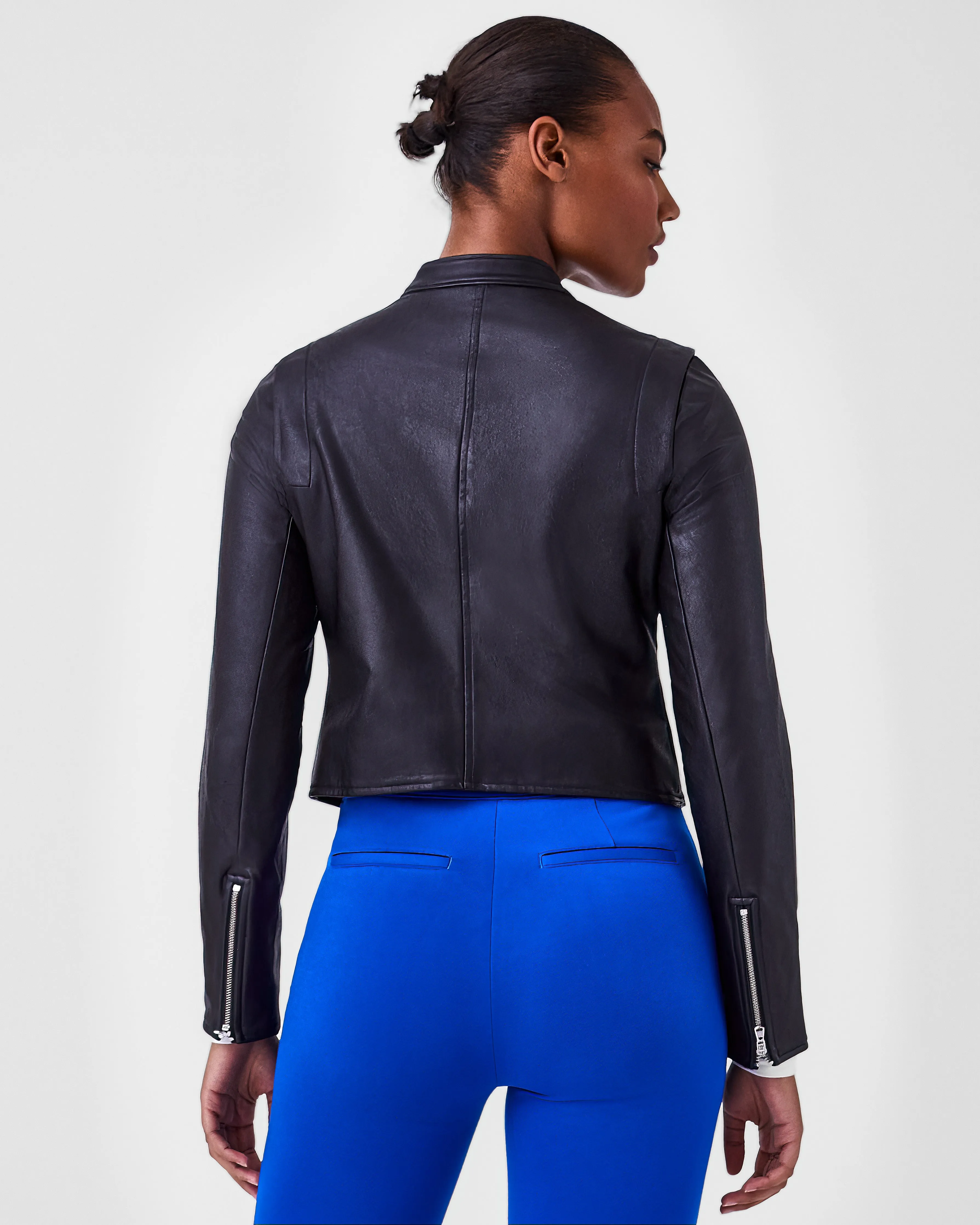 SPANX® Leather-Like Moto Jacket sold by SPANX product image thumbnail 2