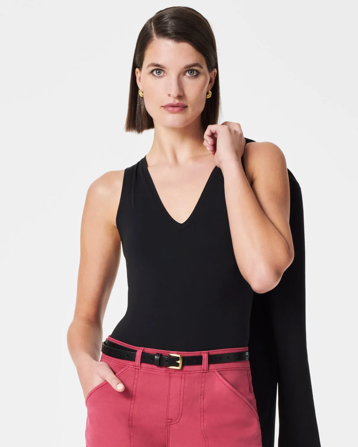 SPANX® Suit Yourself V-Neck Tank Bodysuit sold by SPANX product image thumbnail 5