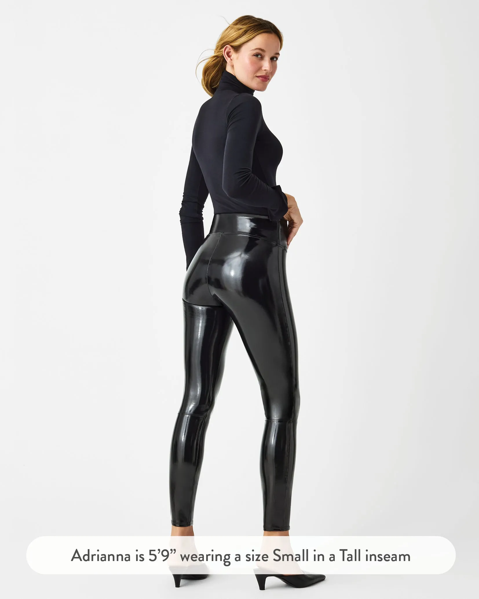 SPANXshape™ Faux Leather Patent Leggings sold by SPANX product image thumbnail 4