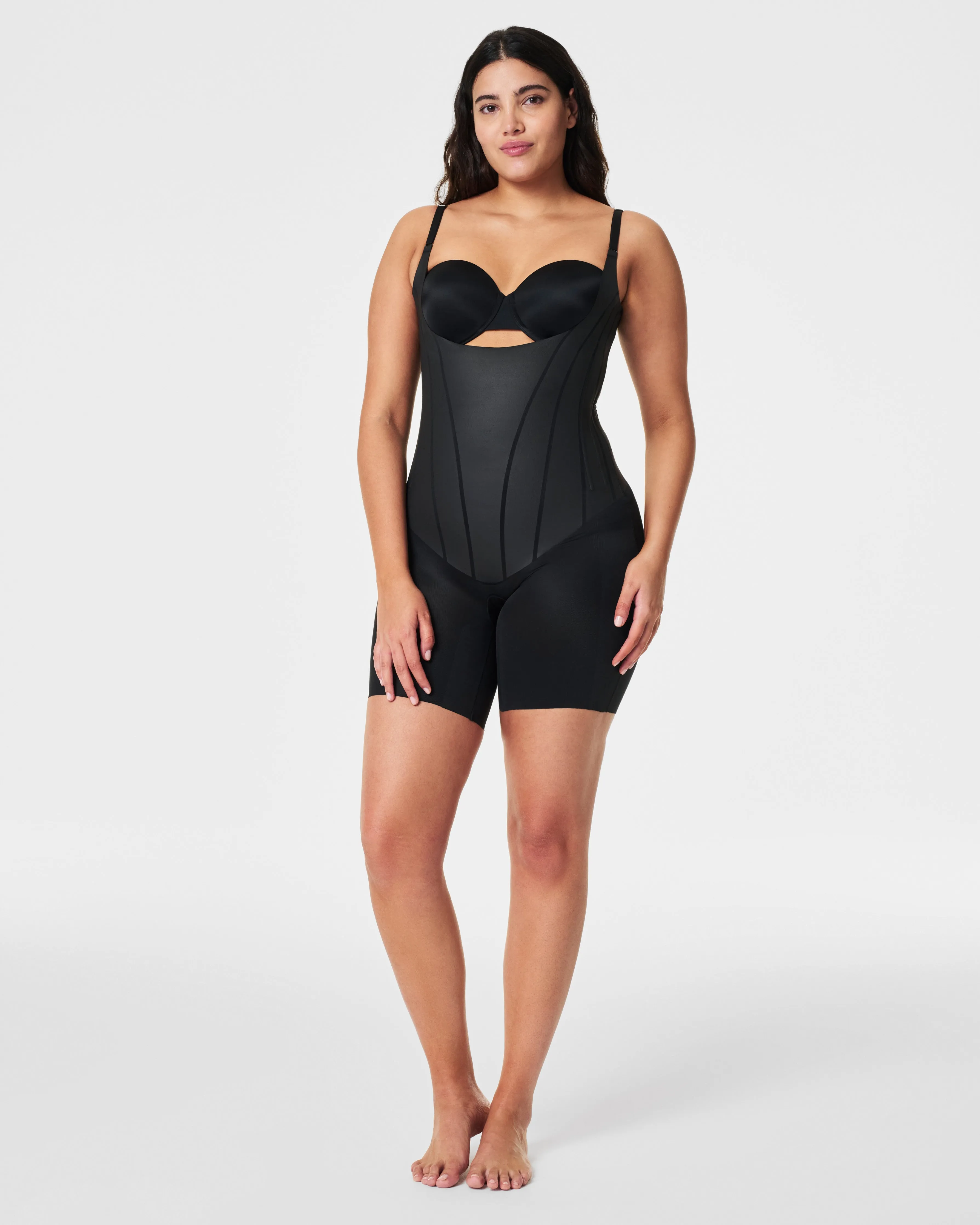 SPANXsculpt™ TotalContour Open-Bust Mid-Thigh Bodysuit sold by SPANX product image thumbnail 5