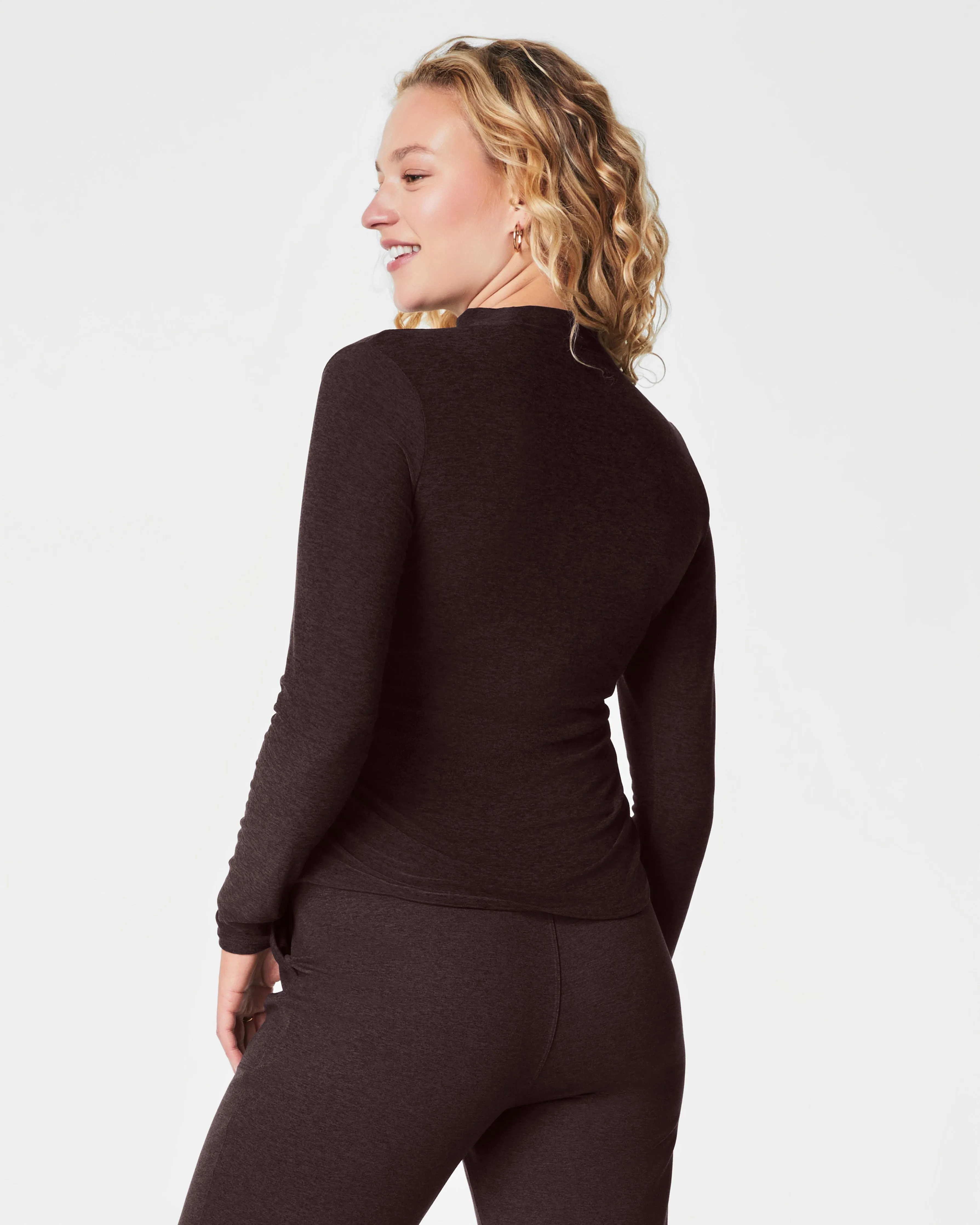 SPANX® SoftStretch Long Sleeve Mockneck Top sold by SPANX product image thumbnail 2