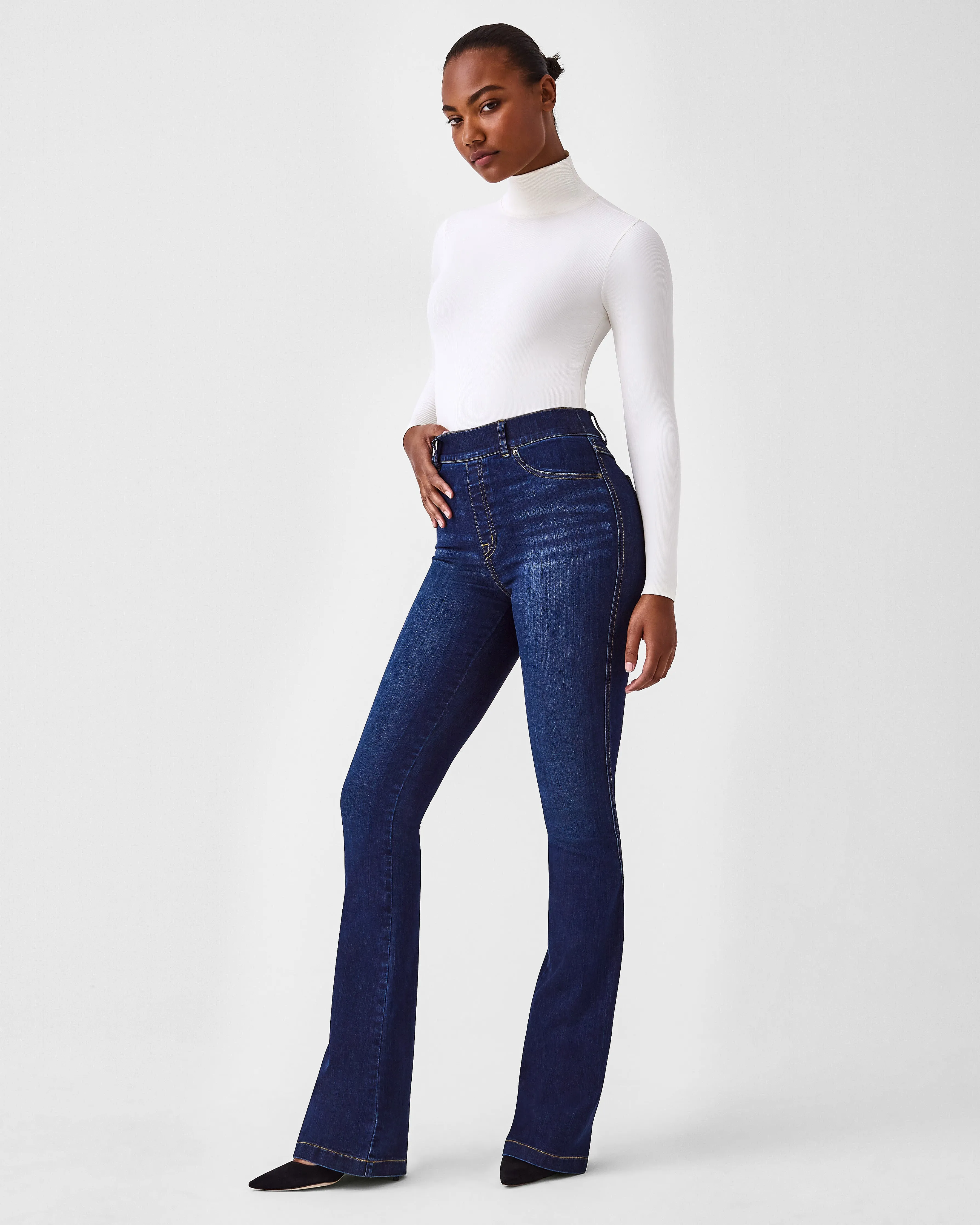 SPANXshape™ EveryWear Flare Jeans, Midnight Shade sold by SPANX product image thumbnail 2