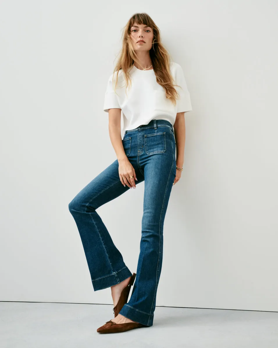 SPANXshape™ EveryWear Flare Jeans with Patch Pockets sold by SPANX