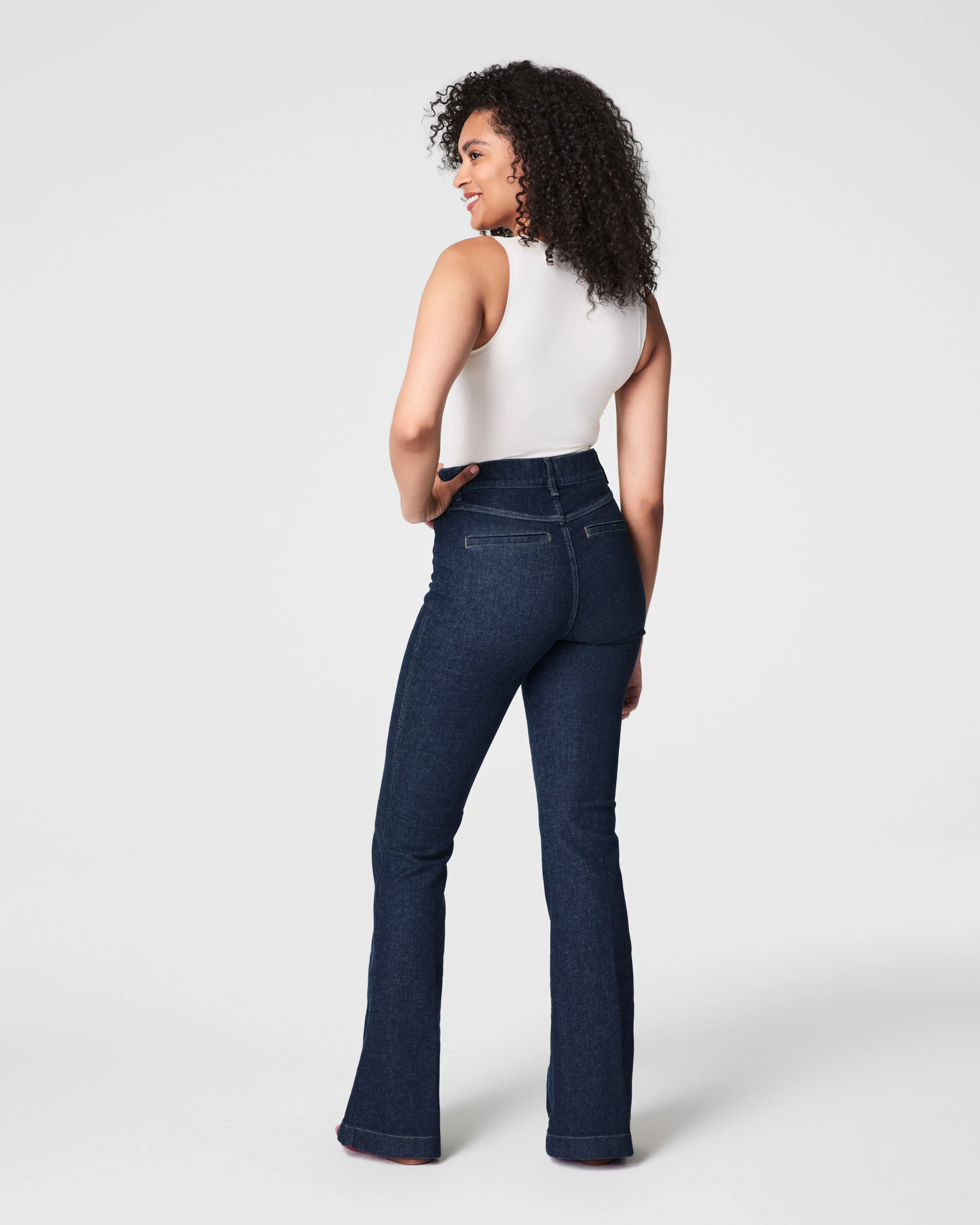 SPANXshape™ EveryWear Pintuck Flare Jeans sold by SPANX product image thumbnail 4