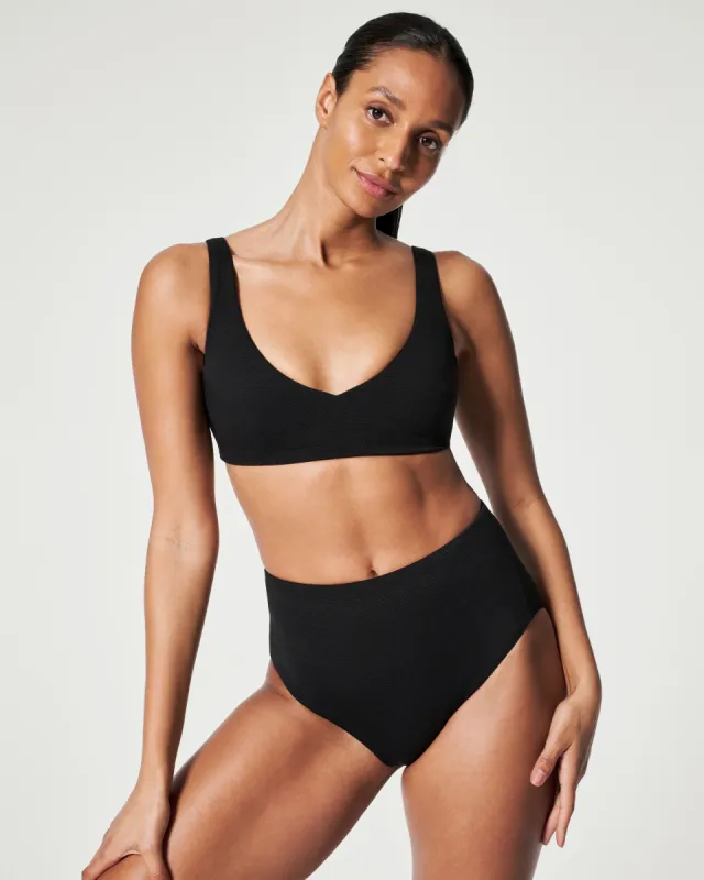 Women's Terry Script Bikini Top - Pink* | Parallel