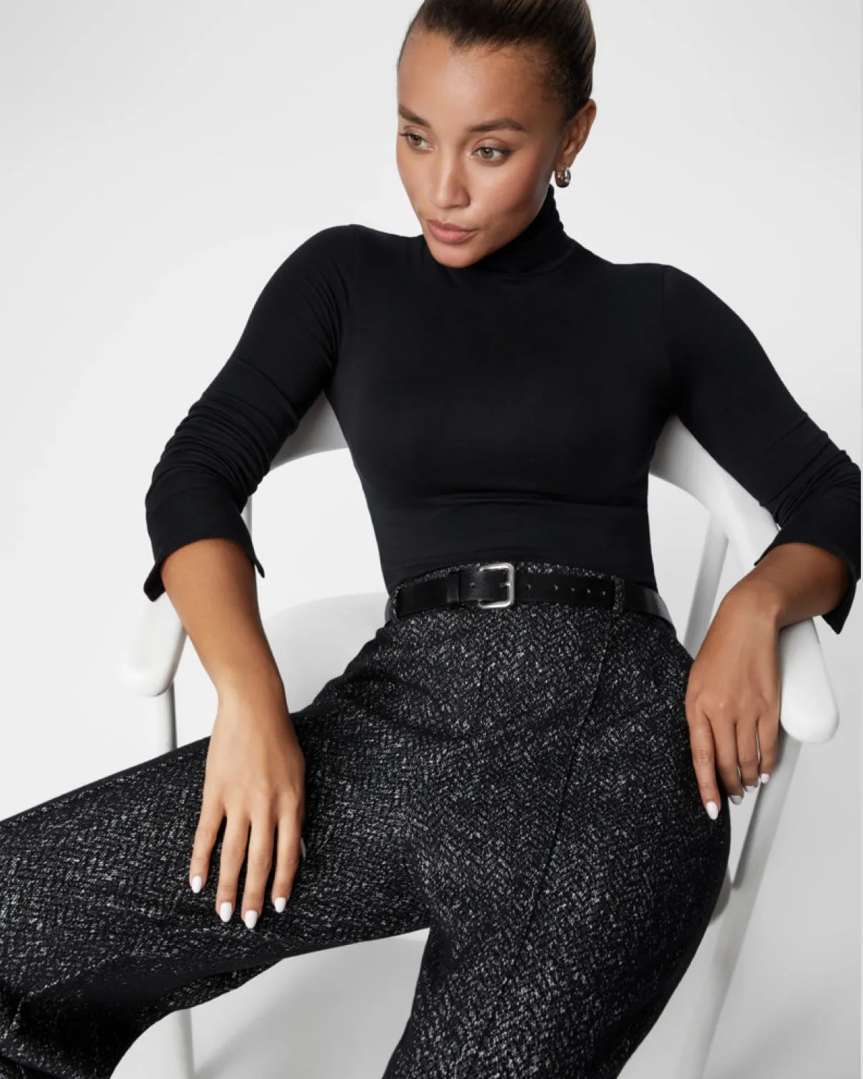 SPANX® Ponte Barrel Leg Pant, Herringbone sold by SPANX product image thumbnail 4