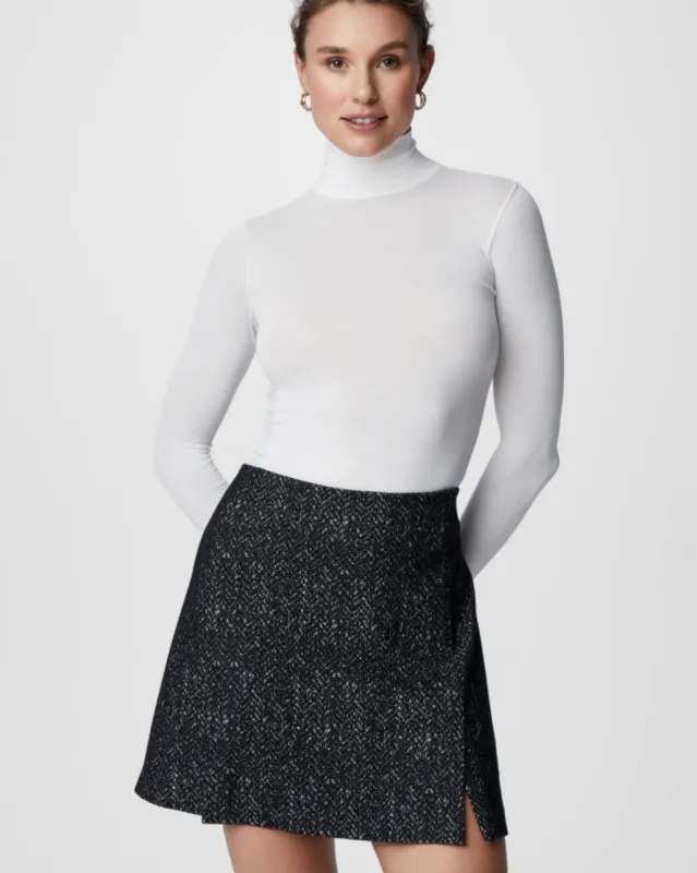 SPANXsmooth™ Ponte Pleated Skort, Herringbone sold by SPANX