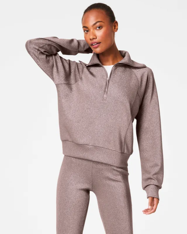 SPANX® AirEssentials Half Zip with Shimmer sold by SPANX