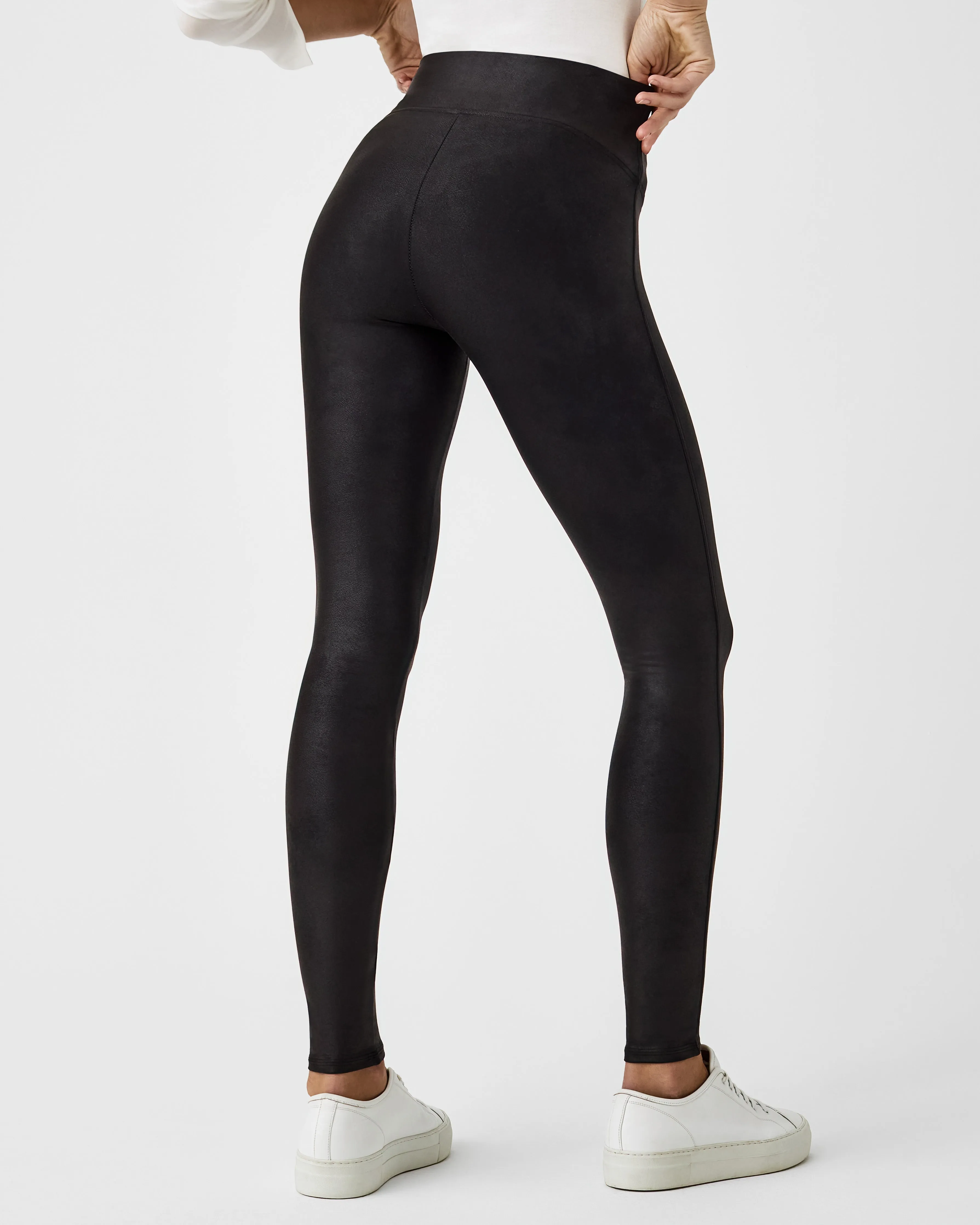 SPANXshape™ Faux Leather Fleece Lined Leggings sold by SPANX product image thumbnail 3