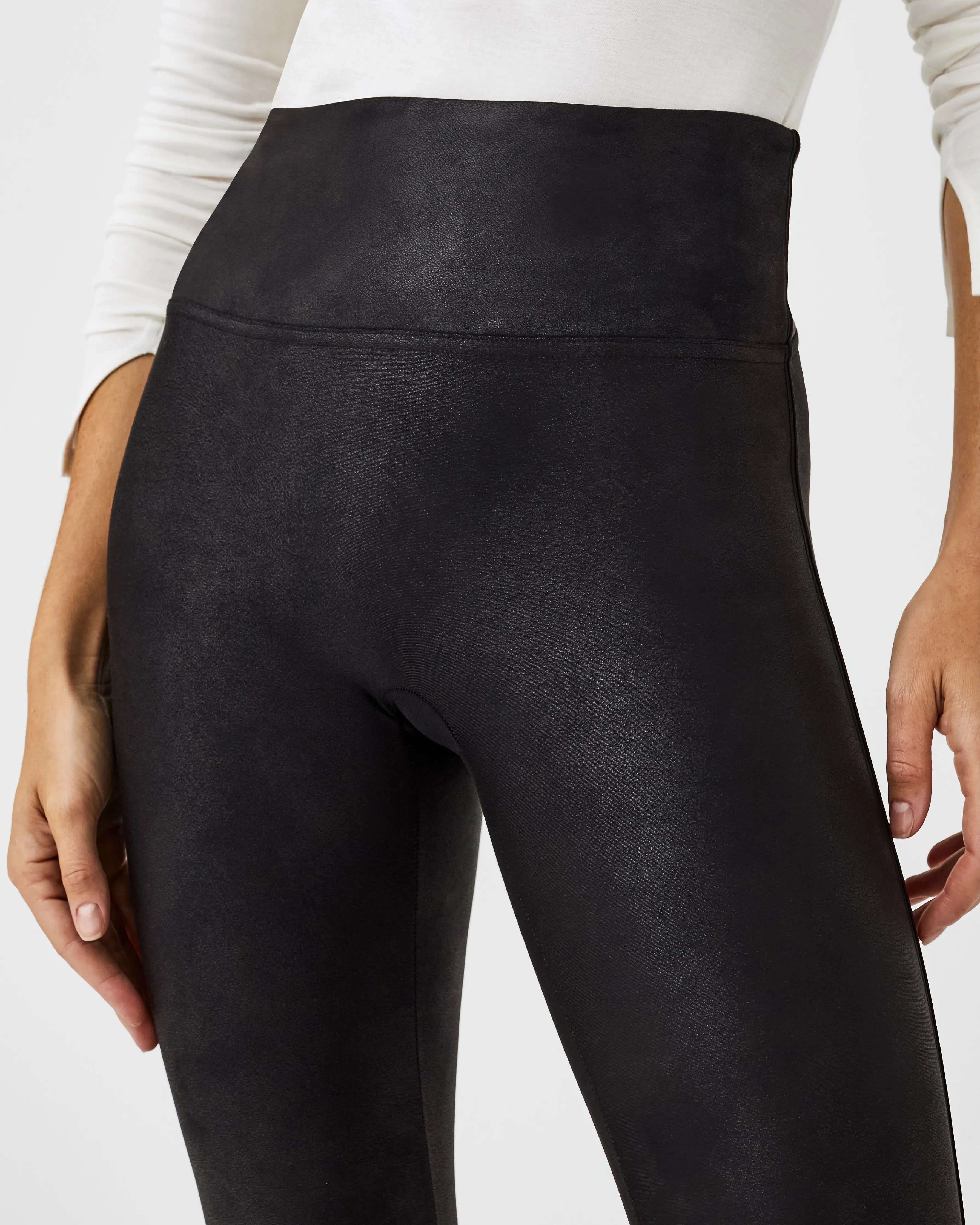 SPANXshape™ Faux Leather Fleece Lined Leggings sold by SPANX product image thumbnail 2