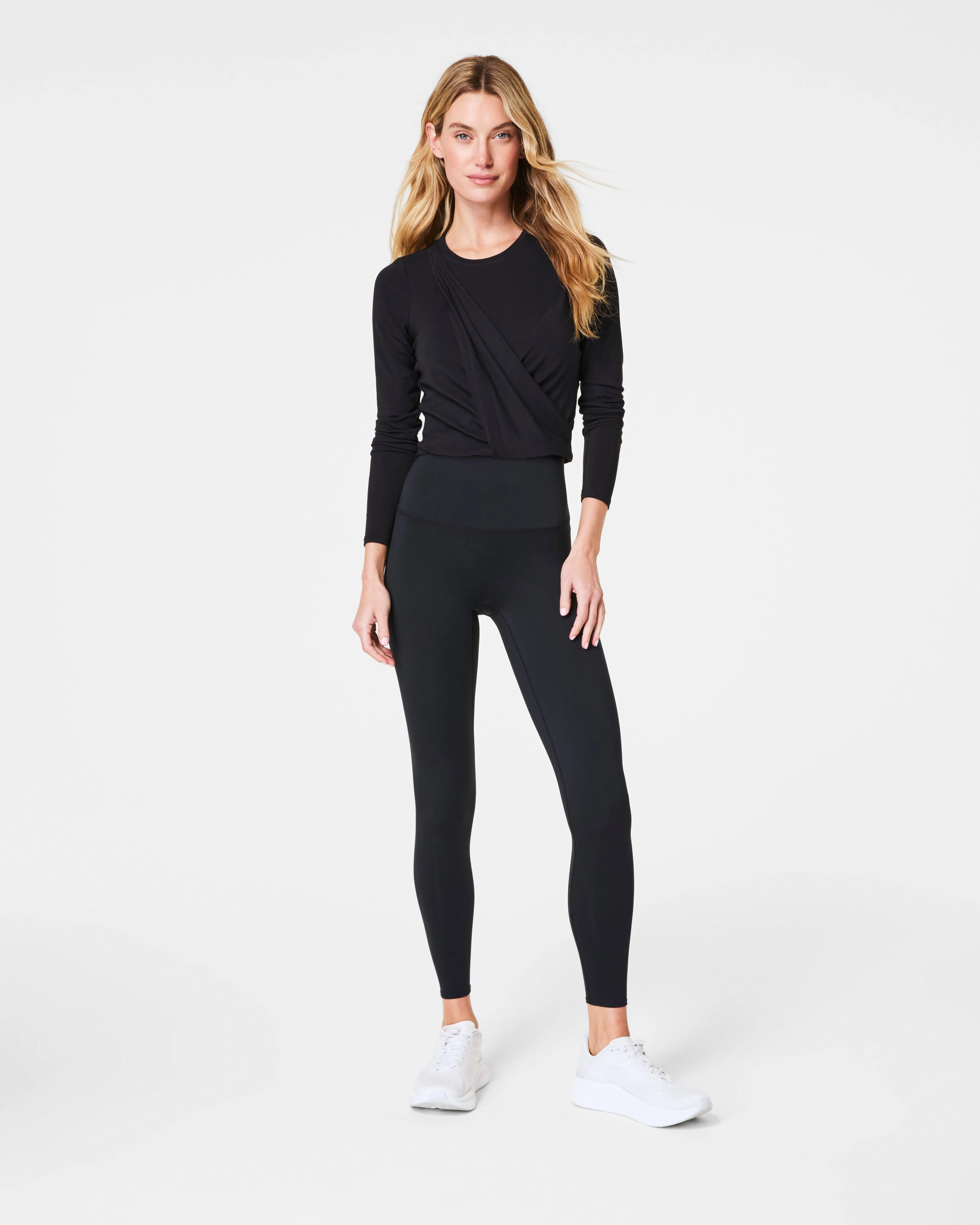 SPANX® Better Base Long Sleeve Wrap Top sold by SPANX product image thumbnail 3