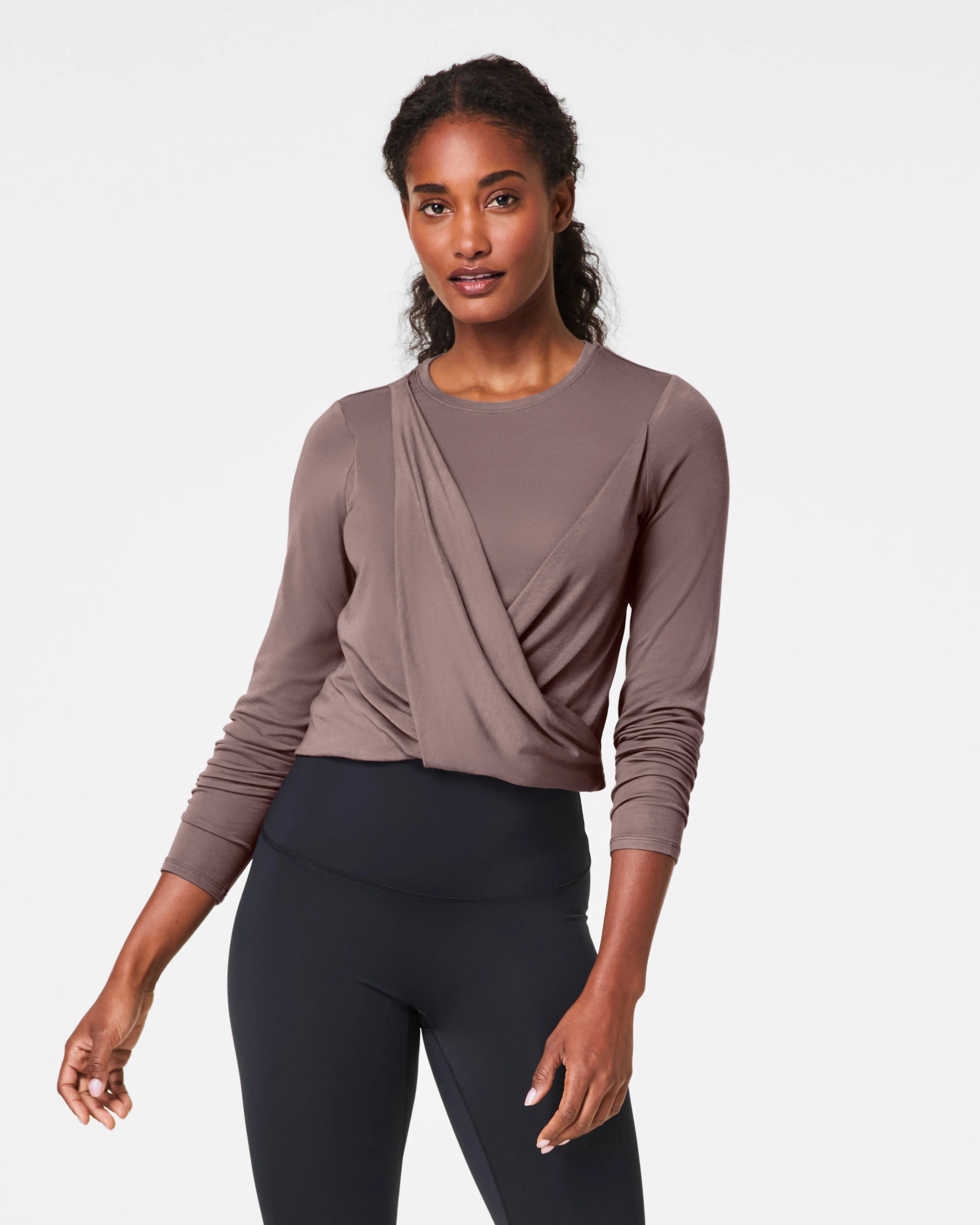 SPANX® Better Base Long Sleeve Wrap Top sold by SPANX product image thumbnail 5