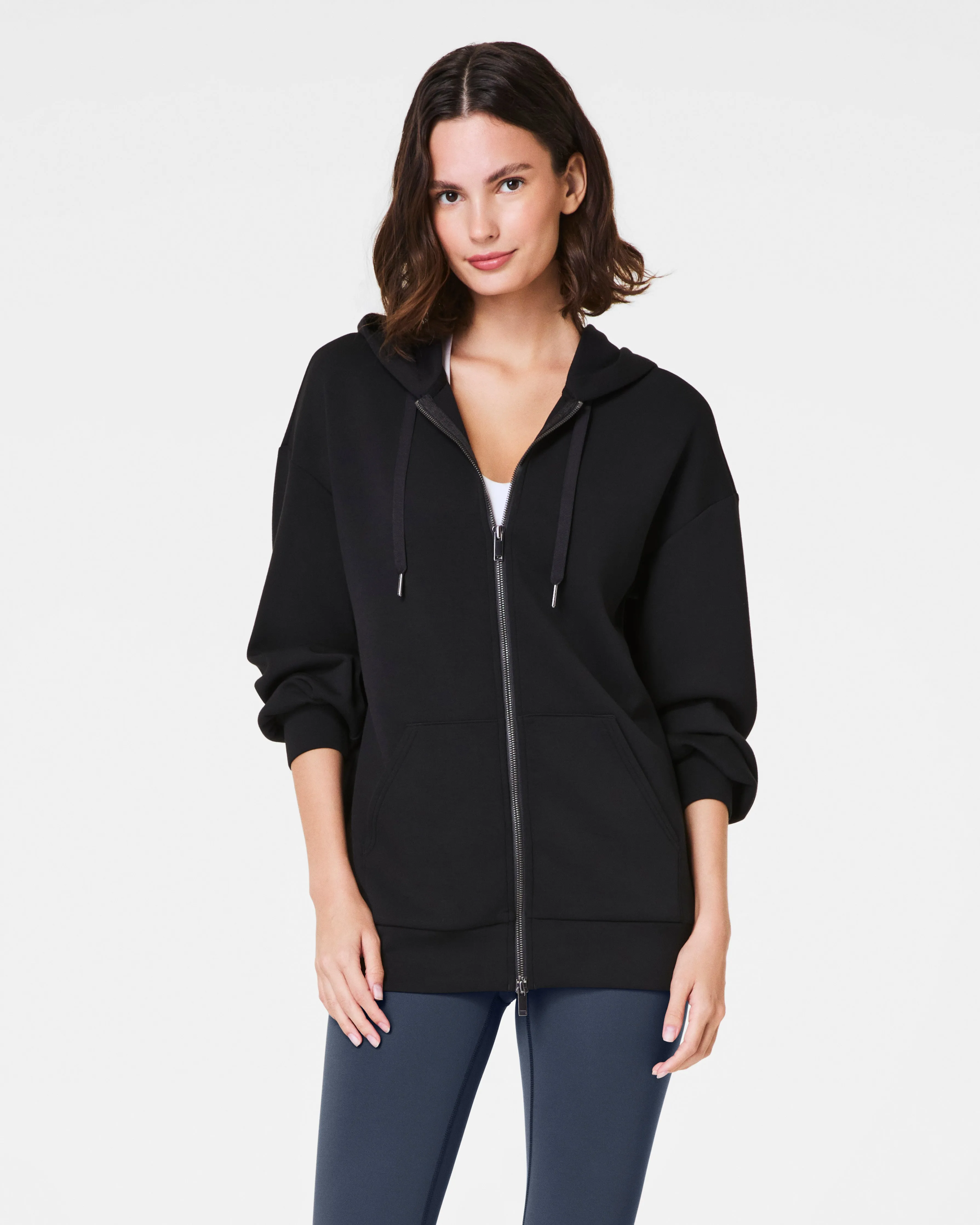 SPANX® AirEssentials Brushed Full Zip Hoodie sold by SPANX