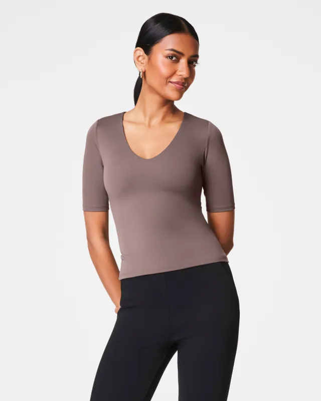 SPANXsmooth™ Jersey V-Neck Tee sold by SPANX