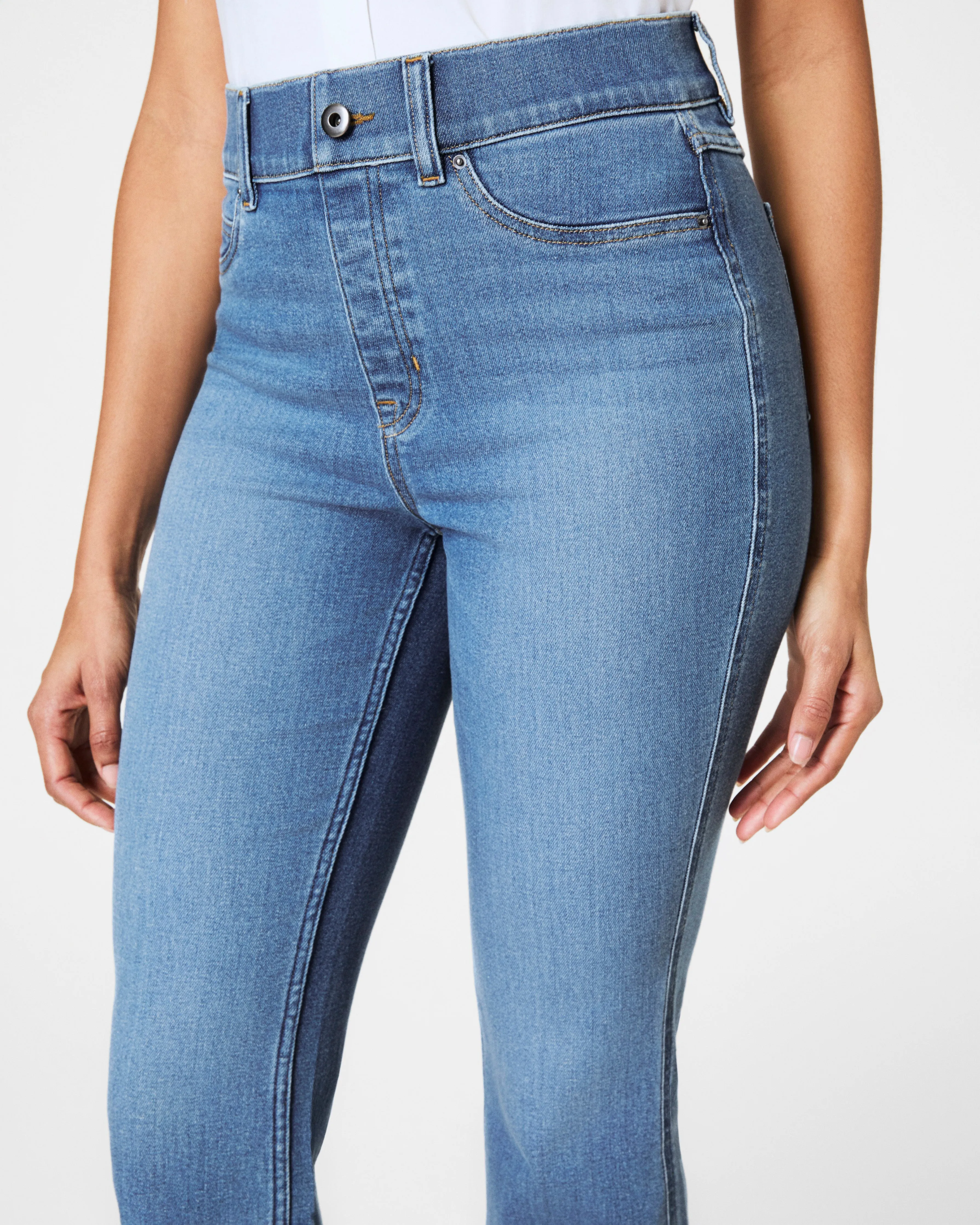 SPANXshape™ EveryWear Kick Flare Jeans, Stonewashed Blue sold by SPANX product image thumbnail 3