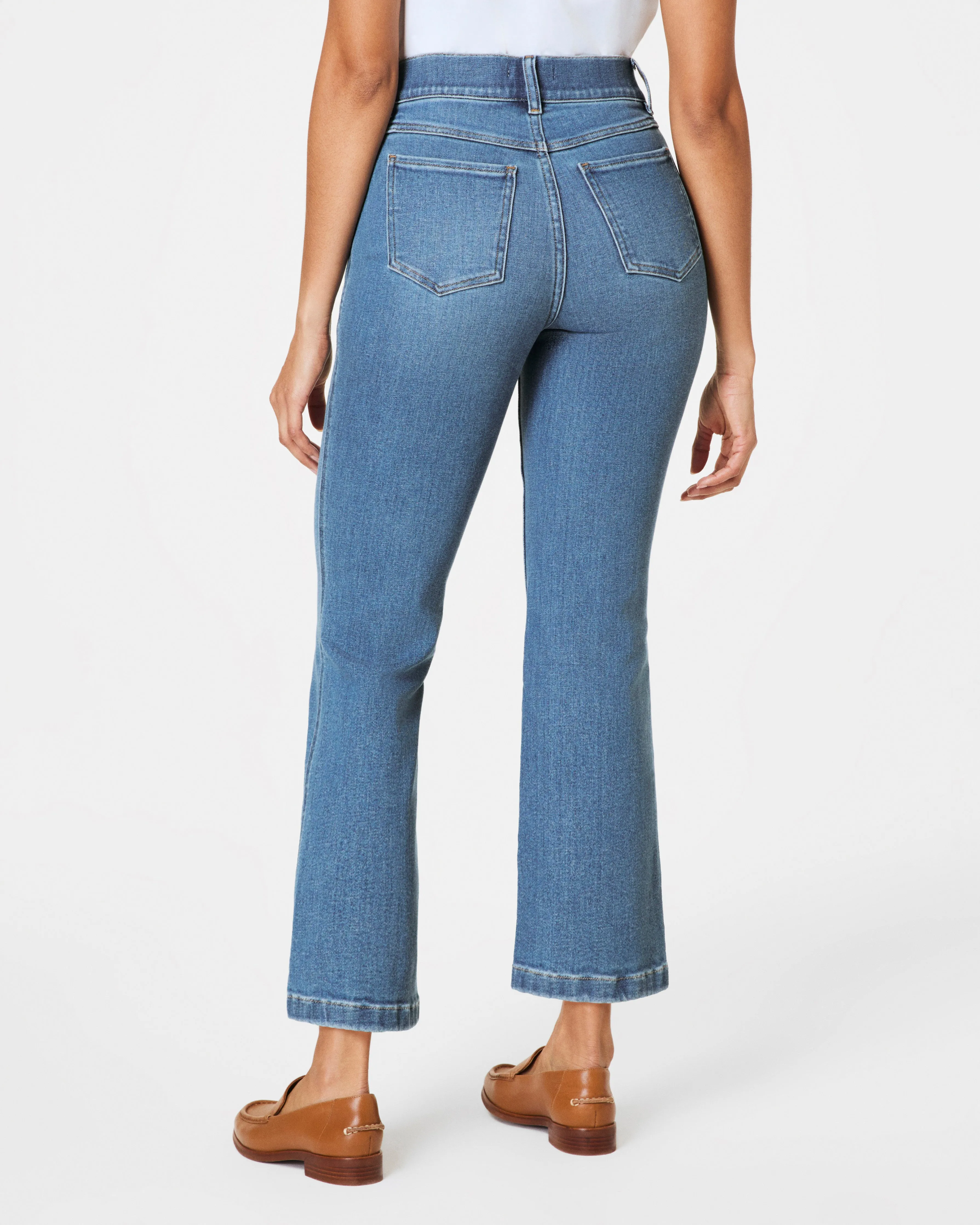 SPANXshape™ EveryWear Kick Flare Jeans, Stonewashed Blue sold by SPANX product image thumbnail 5