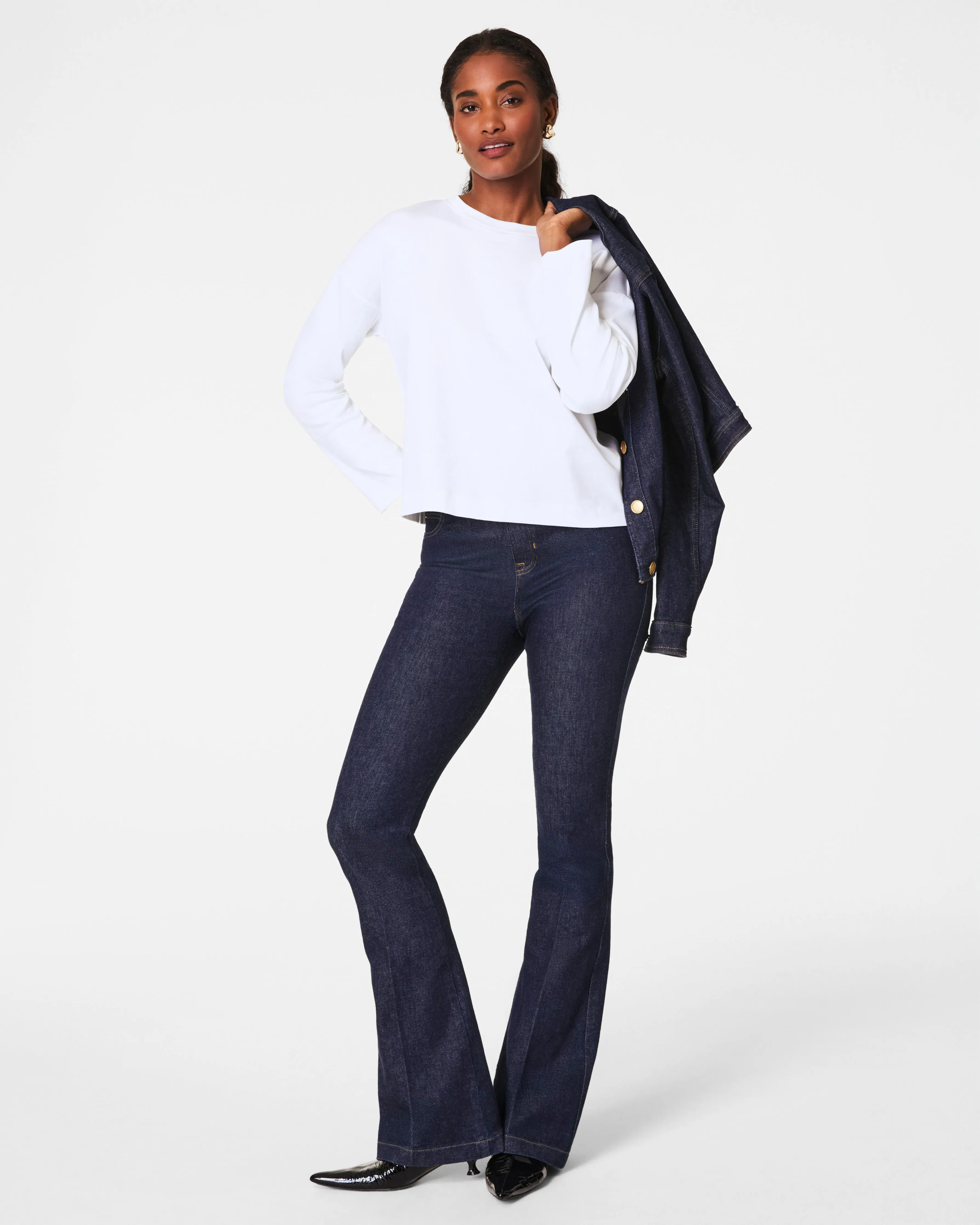 SPANX® Cotton Long Sleeve Crewneck Top sold by SPANX product image thumbnail 3