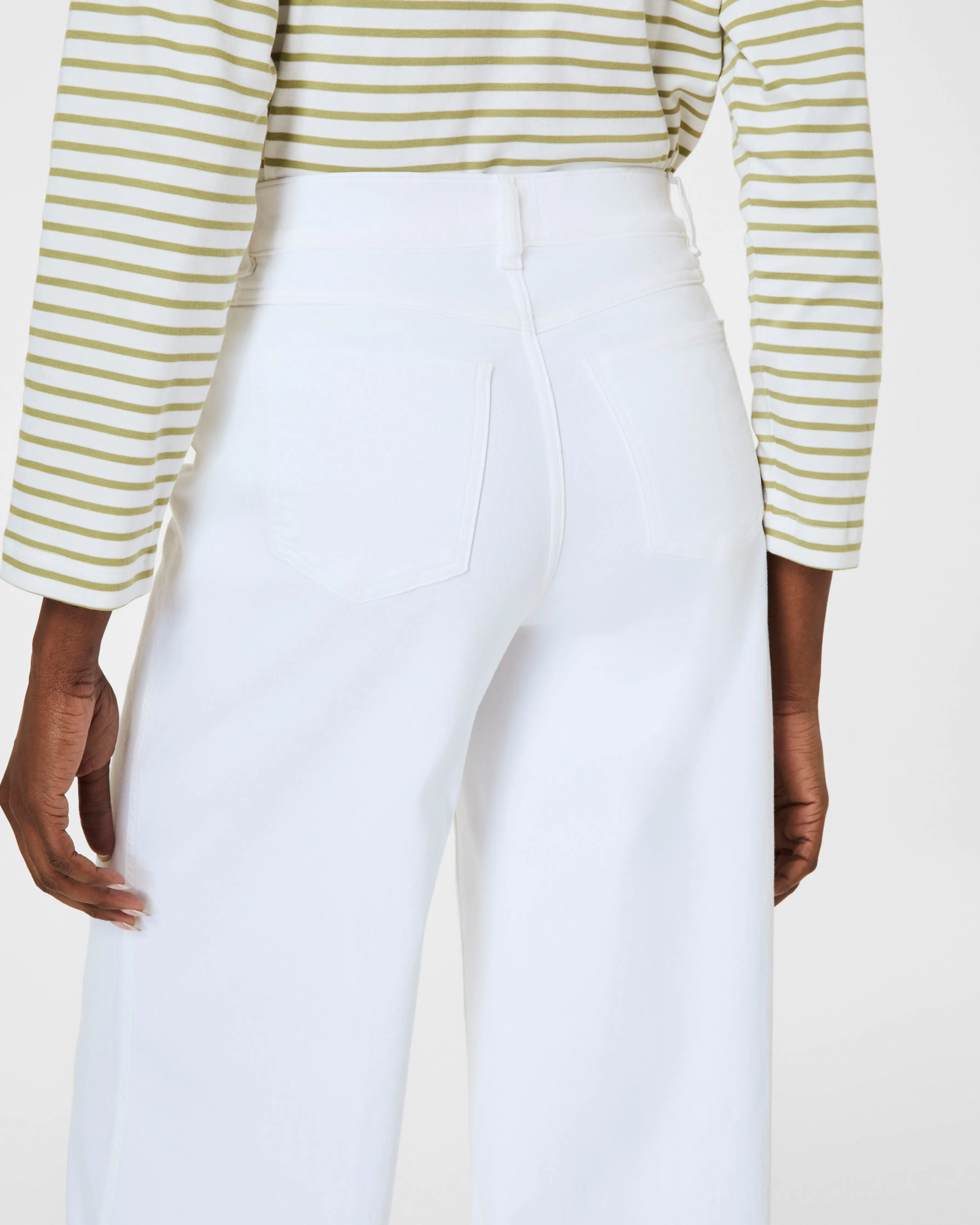SPANXshape™ EveryWear Wide Leg Jeans, White sold by SPANX product image thumbnail 4
