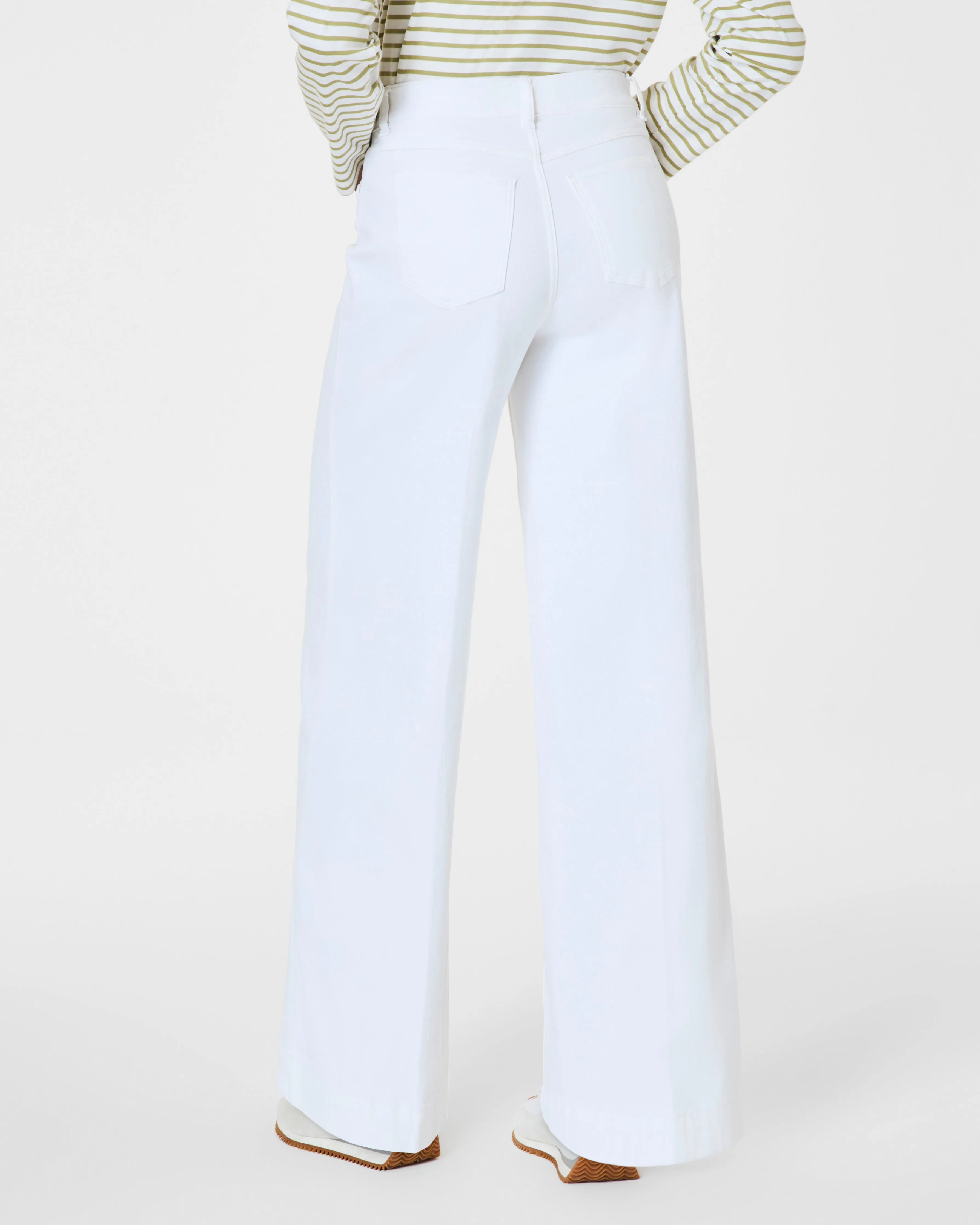 SPANXshape™ EveryWear Wide Leg Jeans, White sold by SPANX product image thumbnail 5