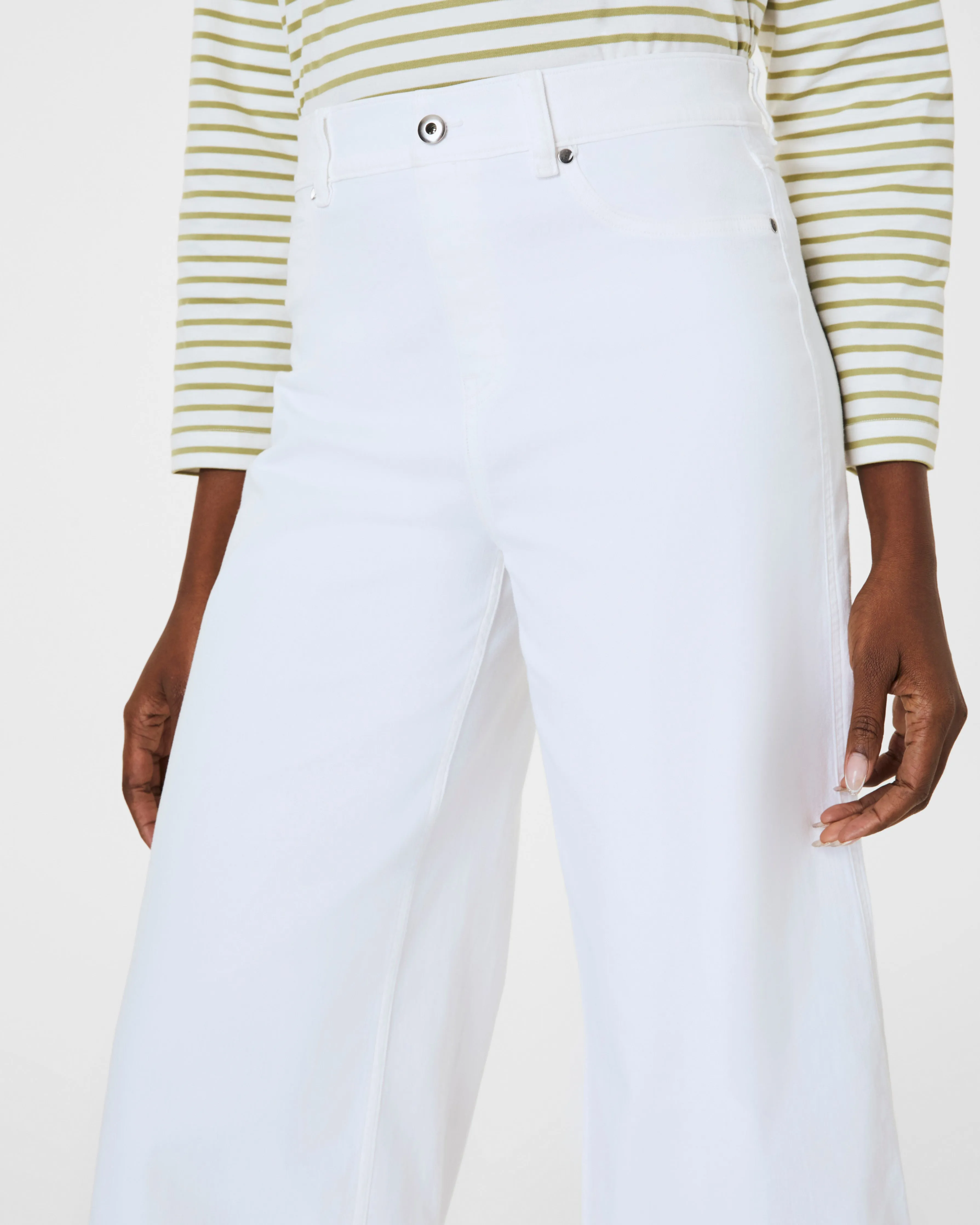 SPANXshape™ EveryWear Wide Leg Jeans, White sold by SPANX product image thumbnail 3