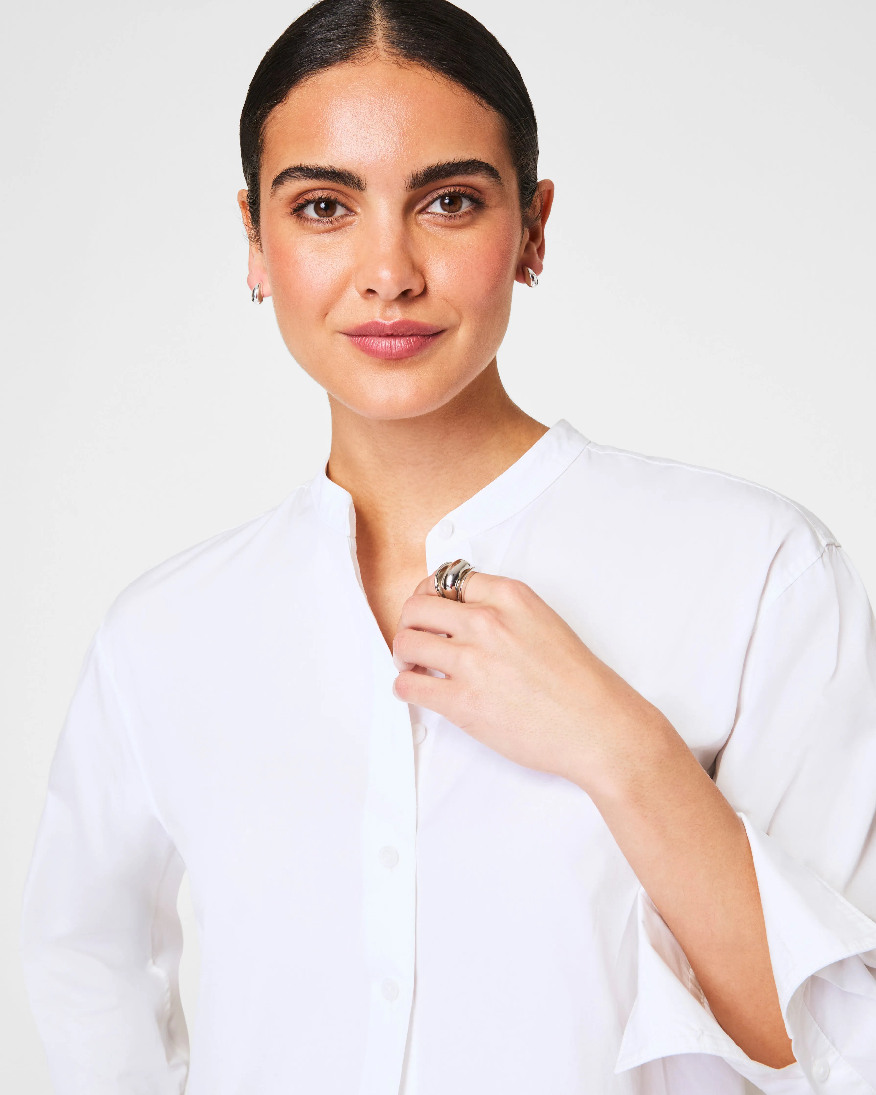 SPANX® Poplin Button-Up Tunic sold by SPANX product image thumbnail 3