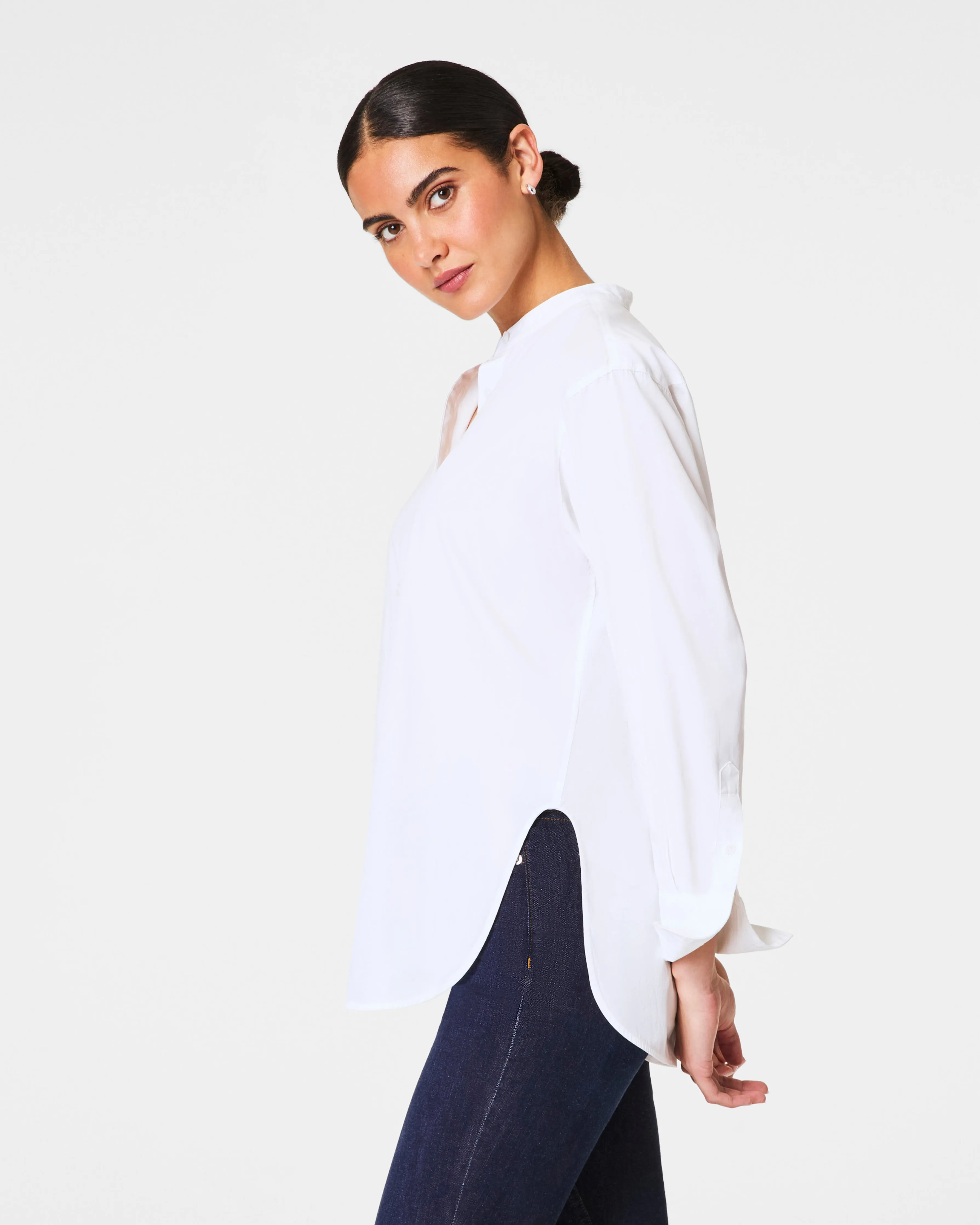 SPANX® Poplin Button-Up Tunic sold by SPANX product image thumbnail 4