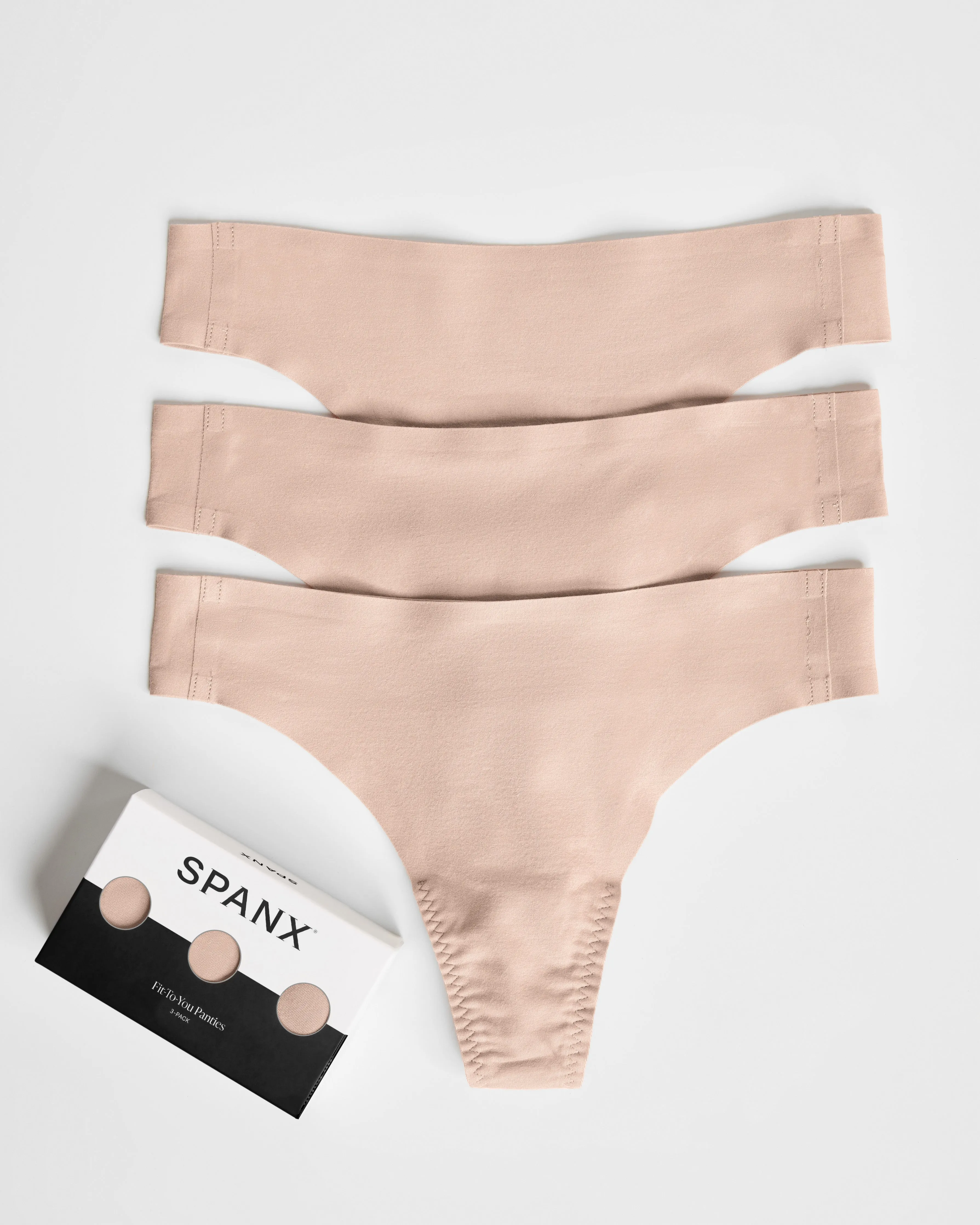 SPANXsmooth™ Fit-To-You Thong 3-Pack Box sold by SPANX