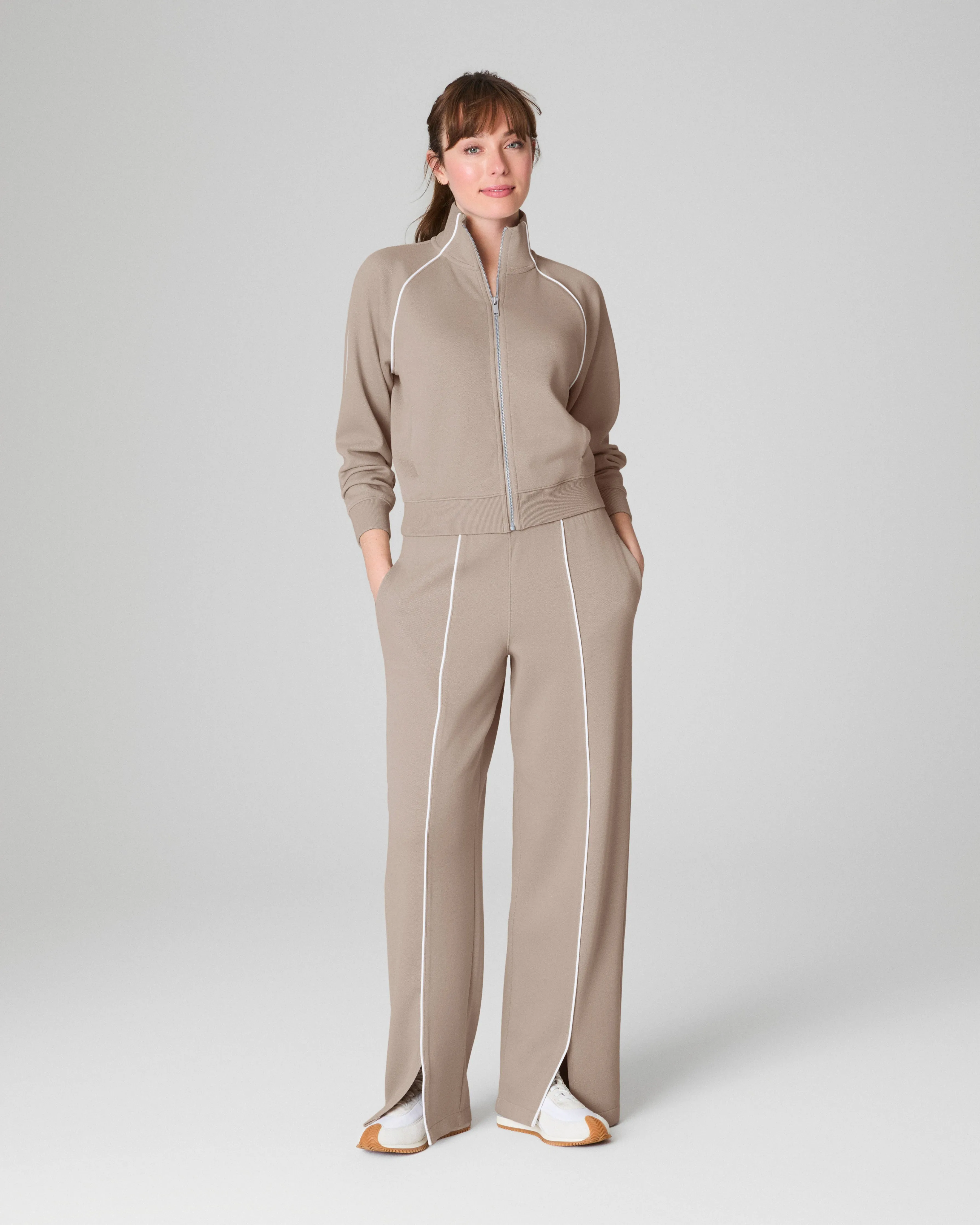 SPANX AirEssentials® Pique Full Zip Track Jacket sold by SPANX product image thumbnail 4