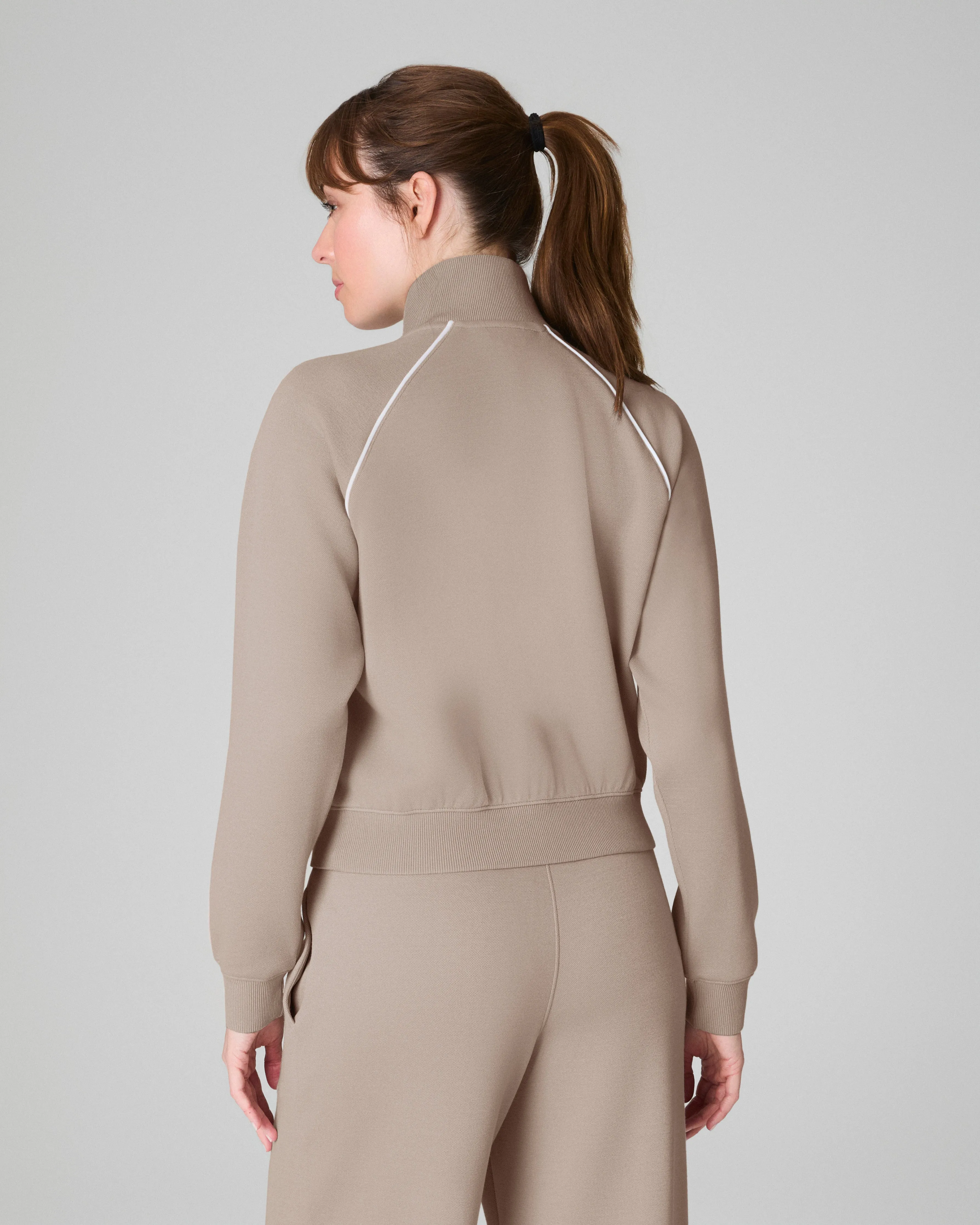 SPANX AirEssentials® Pique Full Zip Track Jacket sold by SPANX product image thumbnail 2