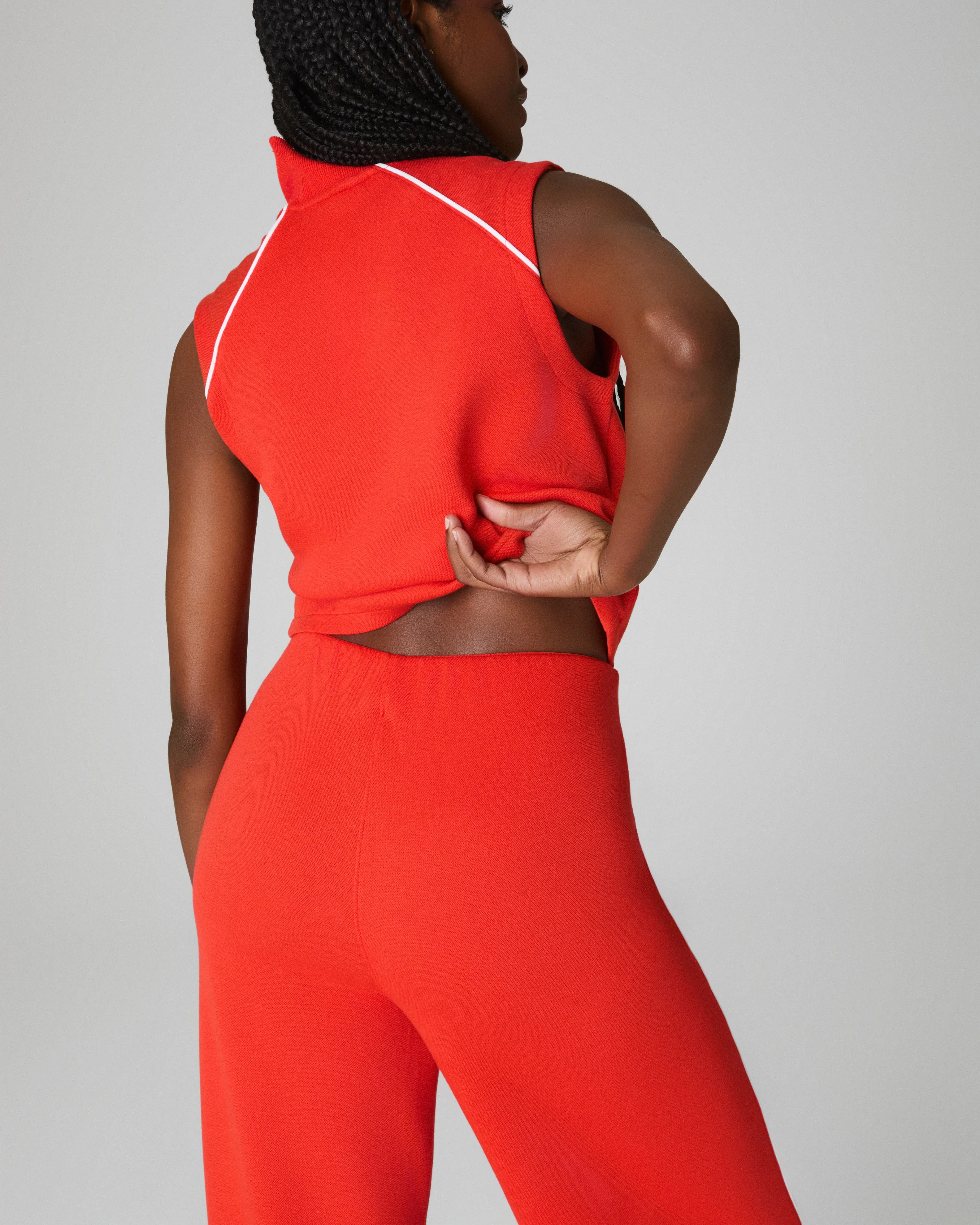 SPANX AirEssentials® Pique Sleeveless Mockneck Jumpsuit sold by SPANX product image thumbnail 4