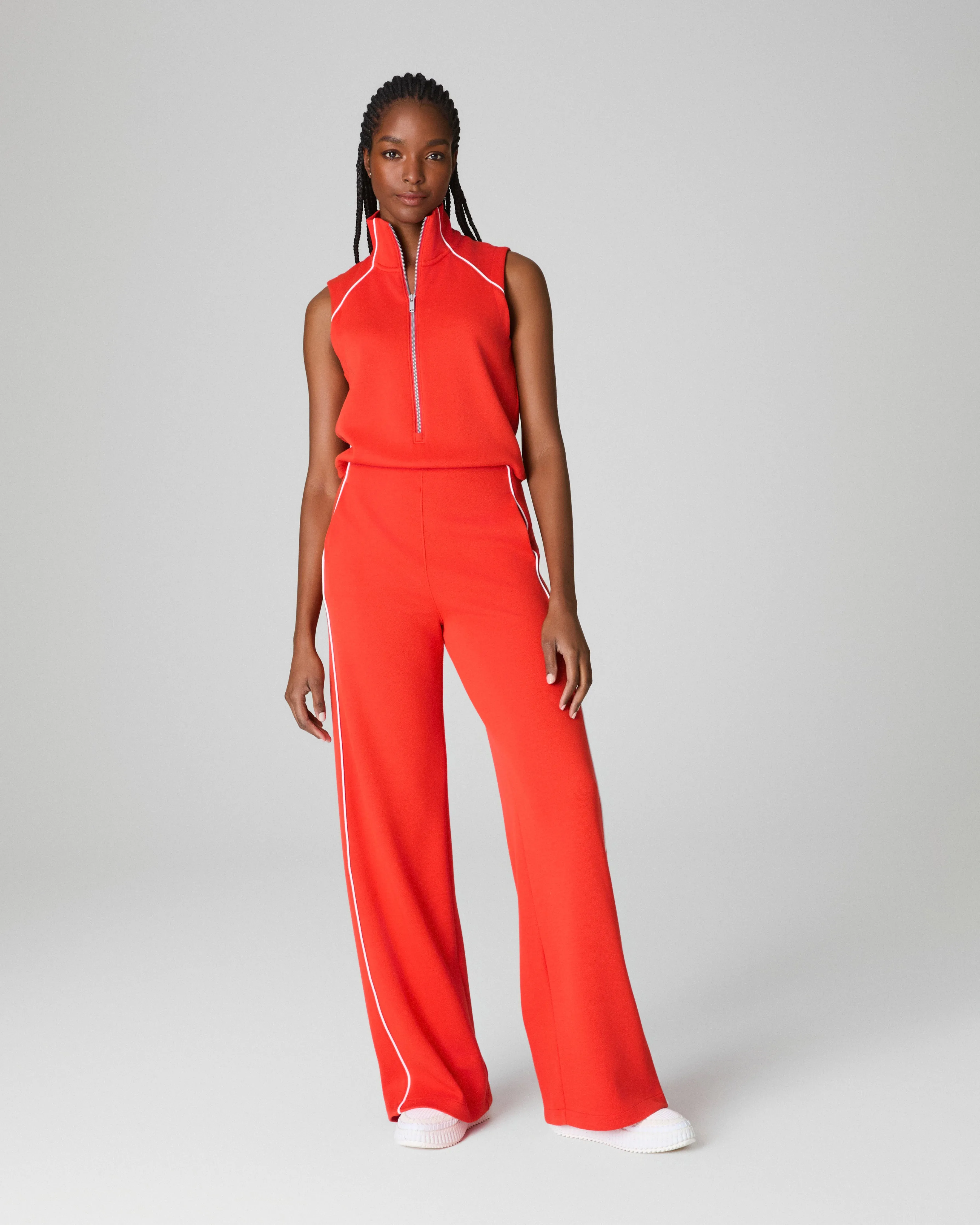 SPANX AirEssentials® Pique Sleeveless Mockneck Jumpsuit sold by SPANX