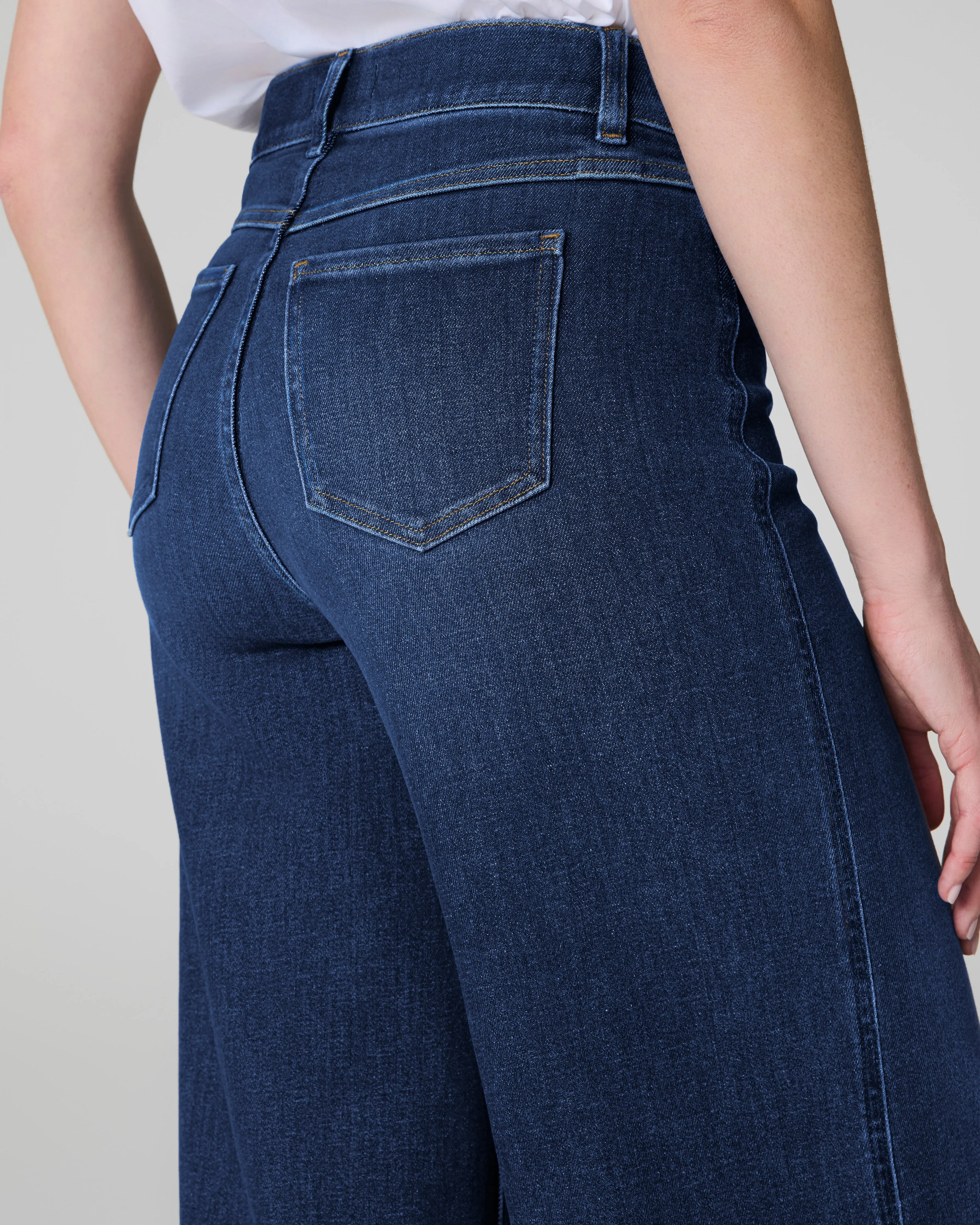SPANXshape™ EveryWear Wide Leg Jeans, Authentic Blue sold by SPANX product image thumbnail 5