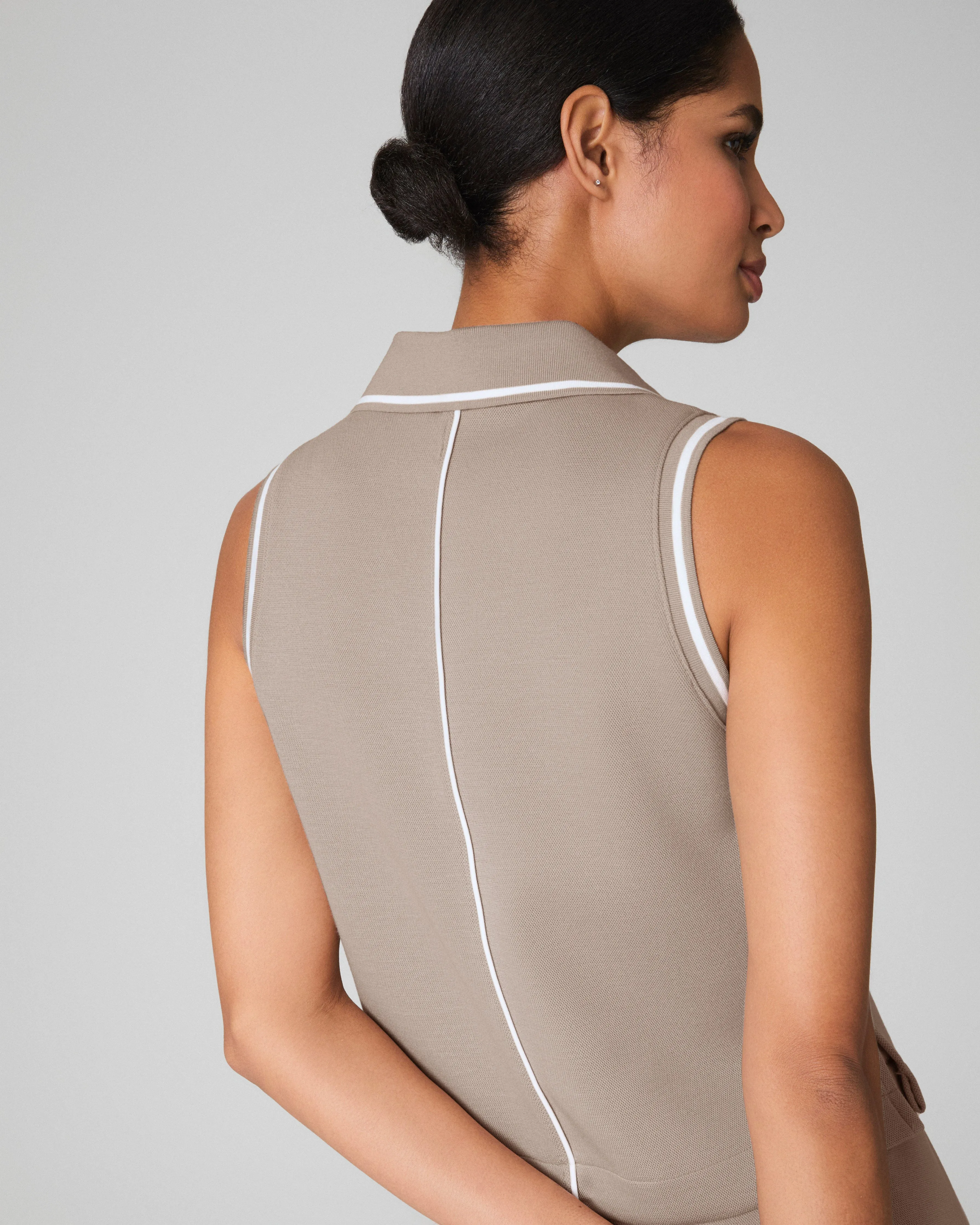 SPANX AirEssentials® Pique Polo Tank sold by SPANX product image thumbnail 4