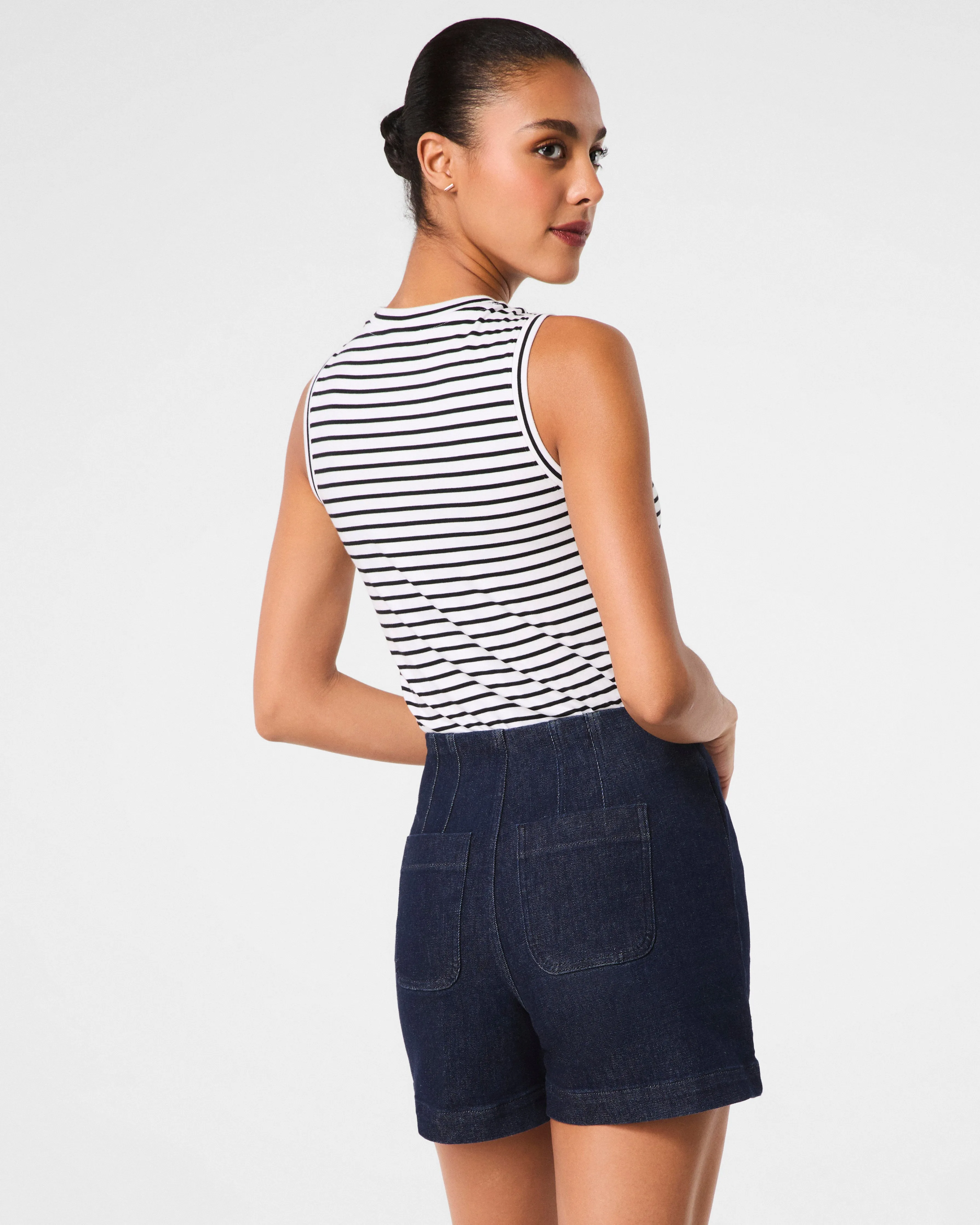 SPANXshape™ EveryWear Zero Waistband Jean Shorts, 5" sold by SPANX product image thumbnail 3