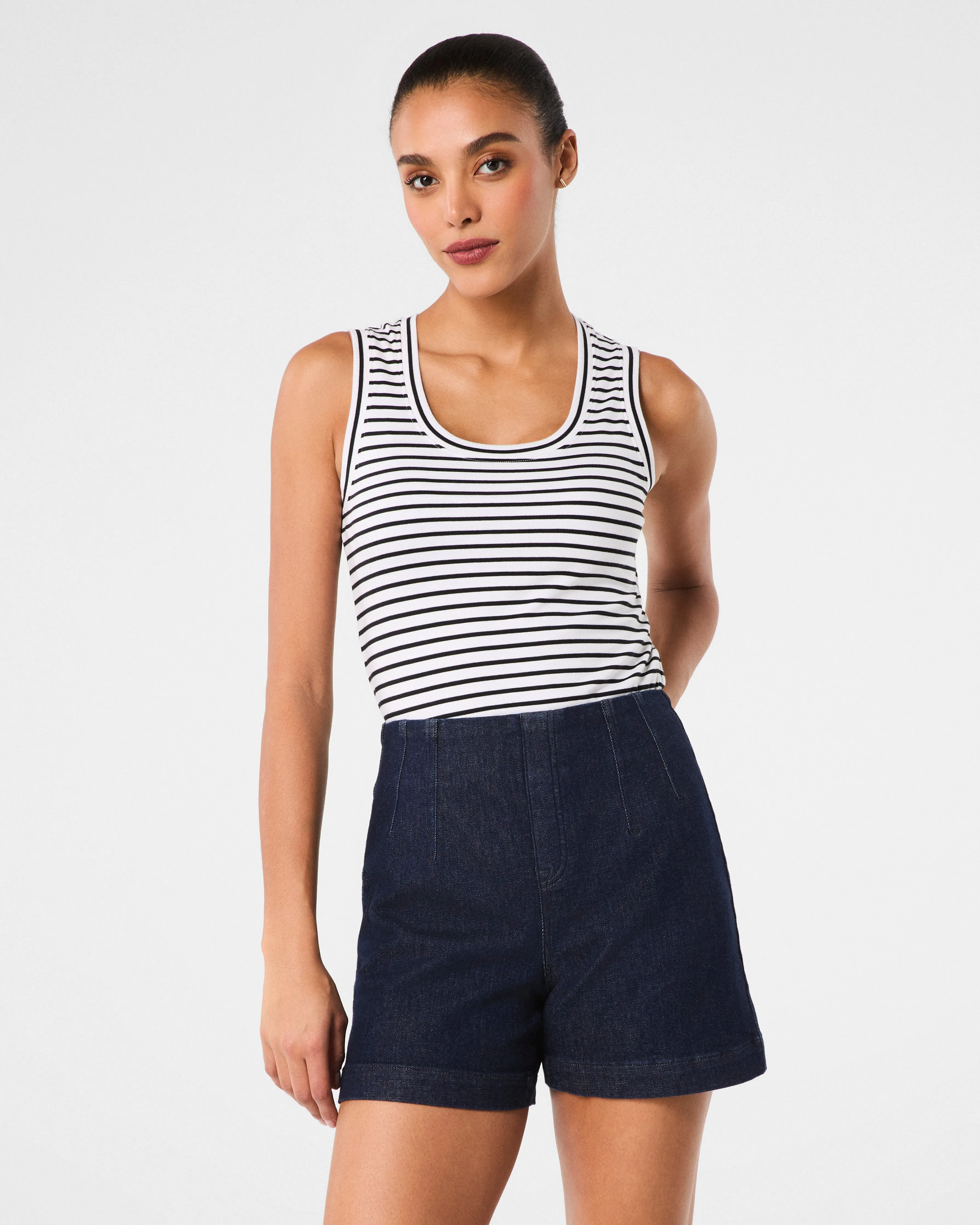 SPANXshape™ EveryWear Zero Waistband Jean Shorts, 5" sold by SPANX product image thumbnail 2