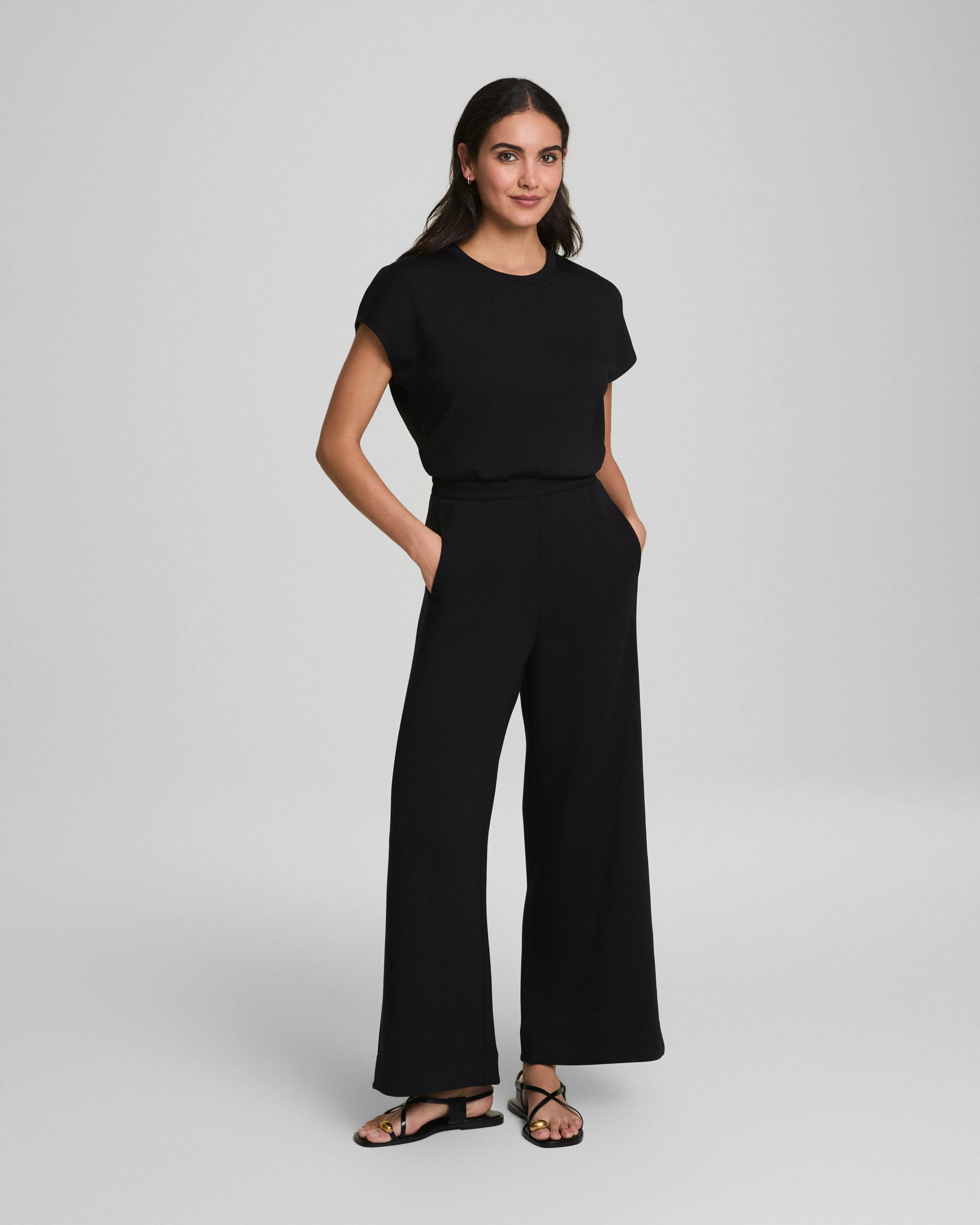 SPANX AirEssentials® Cap Sleeve Cinched Jumpsuit sold by SPANX