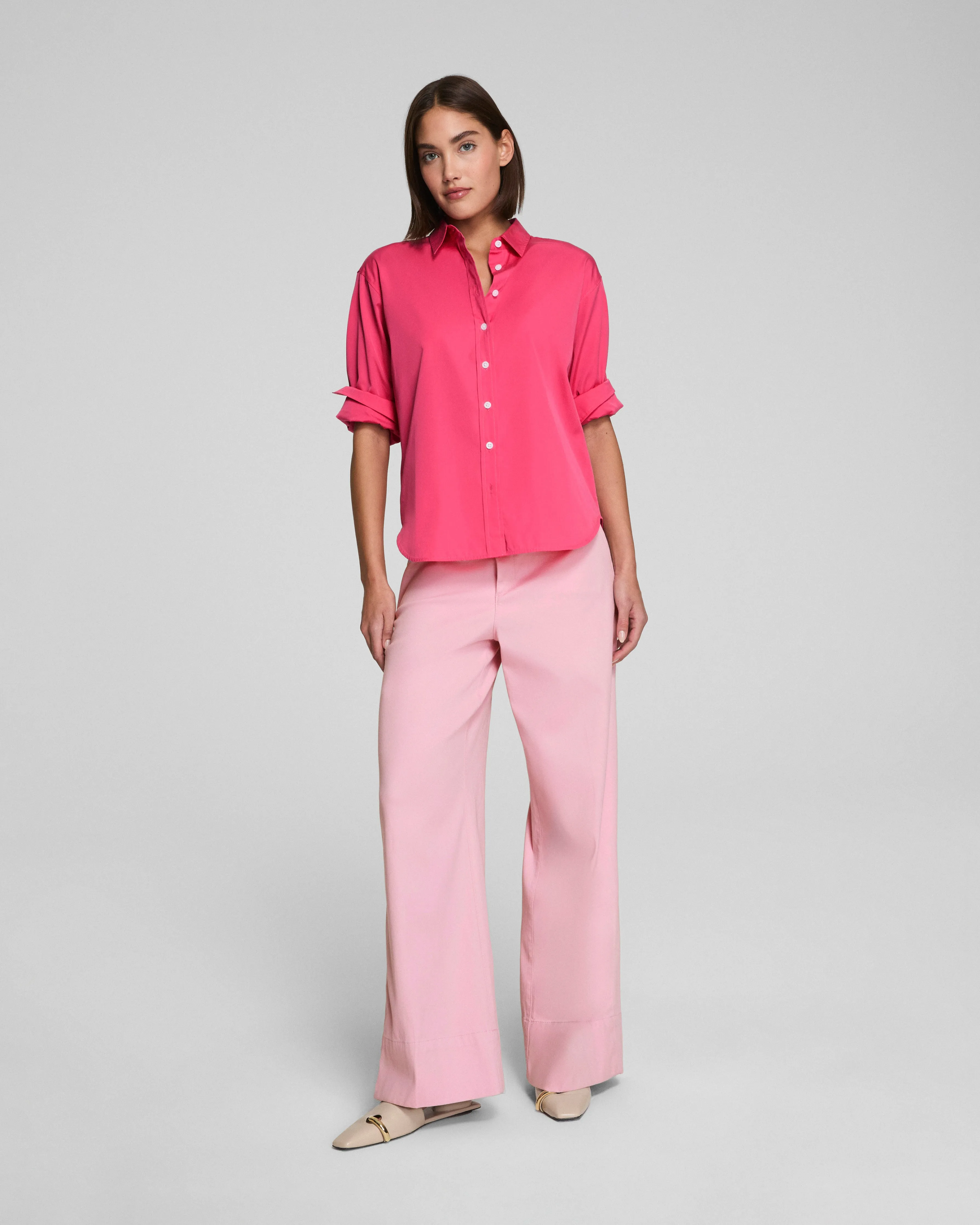 SPANX® Poplin Oversized Button-Up Shirt sold by SPANX product image thumbnail 4