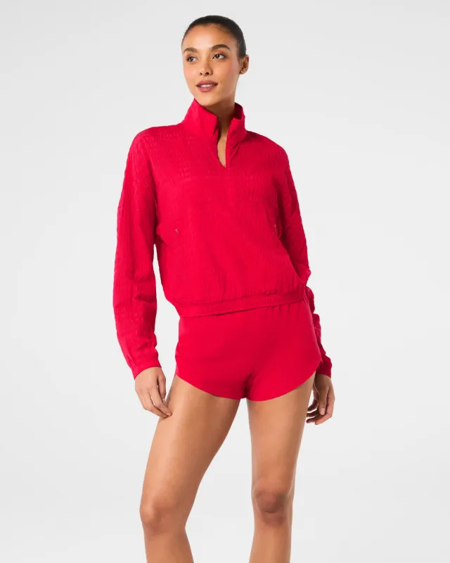 SPANX® Get Moving Textured Half Zip sold by SPANX