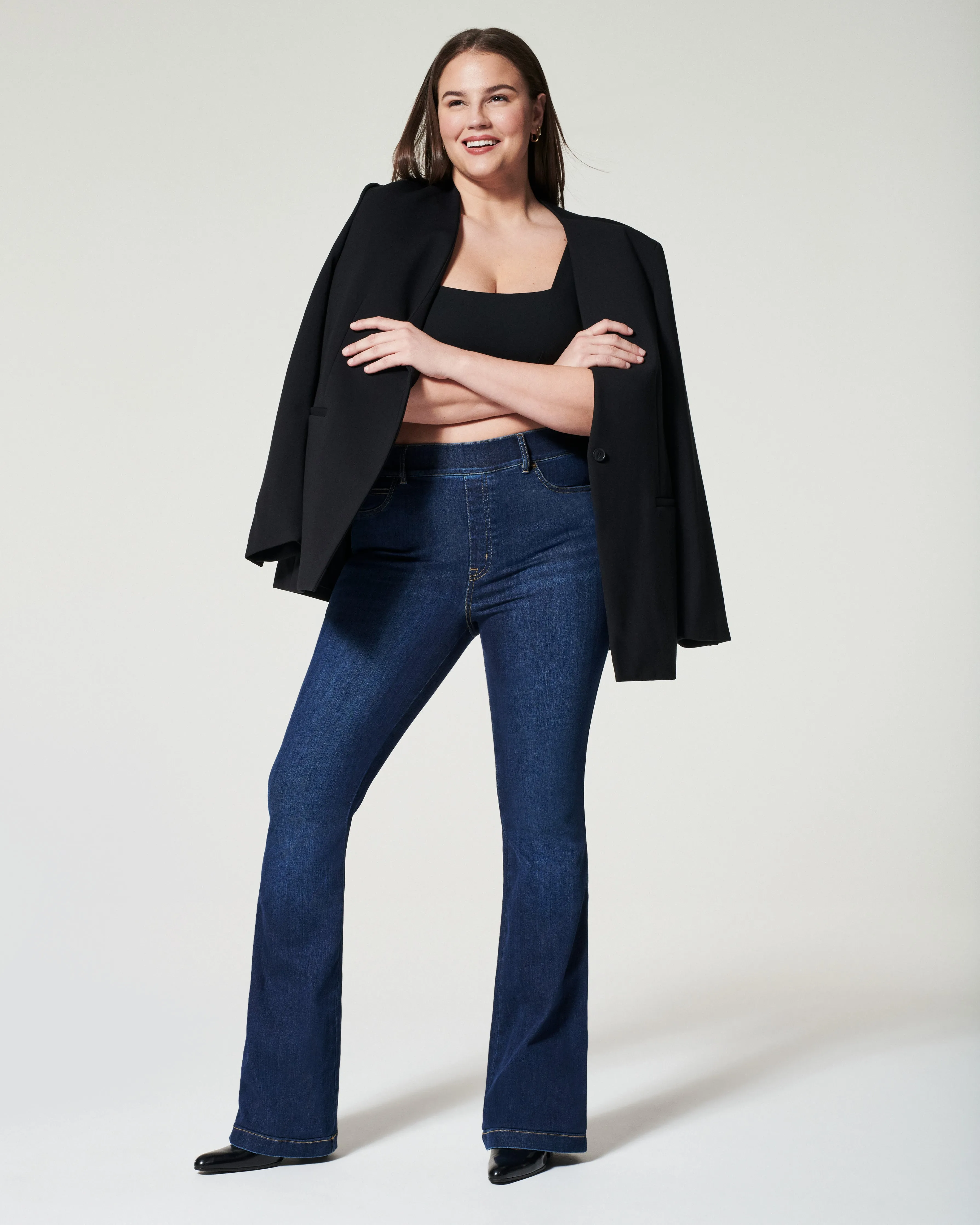 Ponte Square Neck Crop Top sold by SPANX product image thumbnail 3