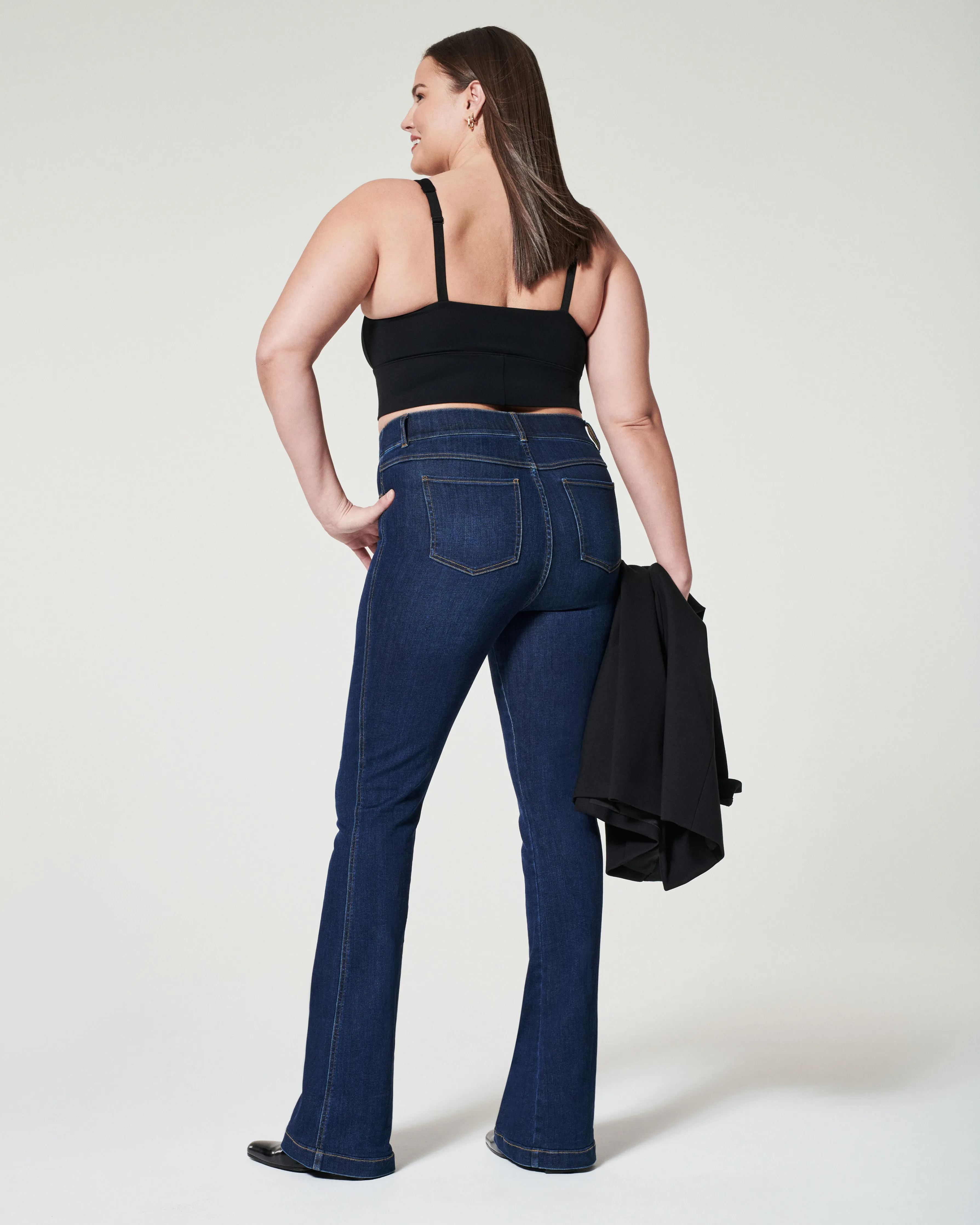 Ponte Square Neck Crop Top sold by SPANX product image thumbnail 4