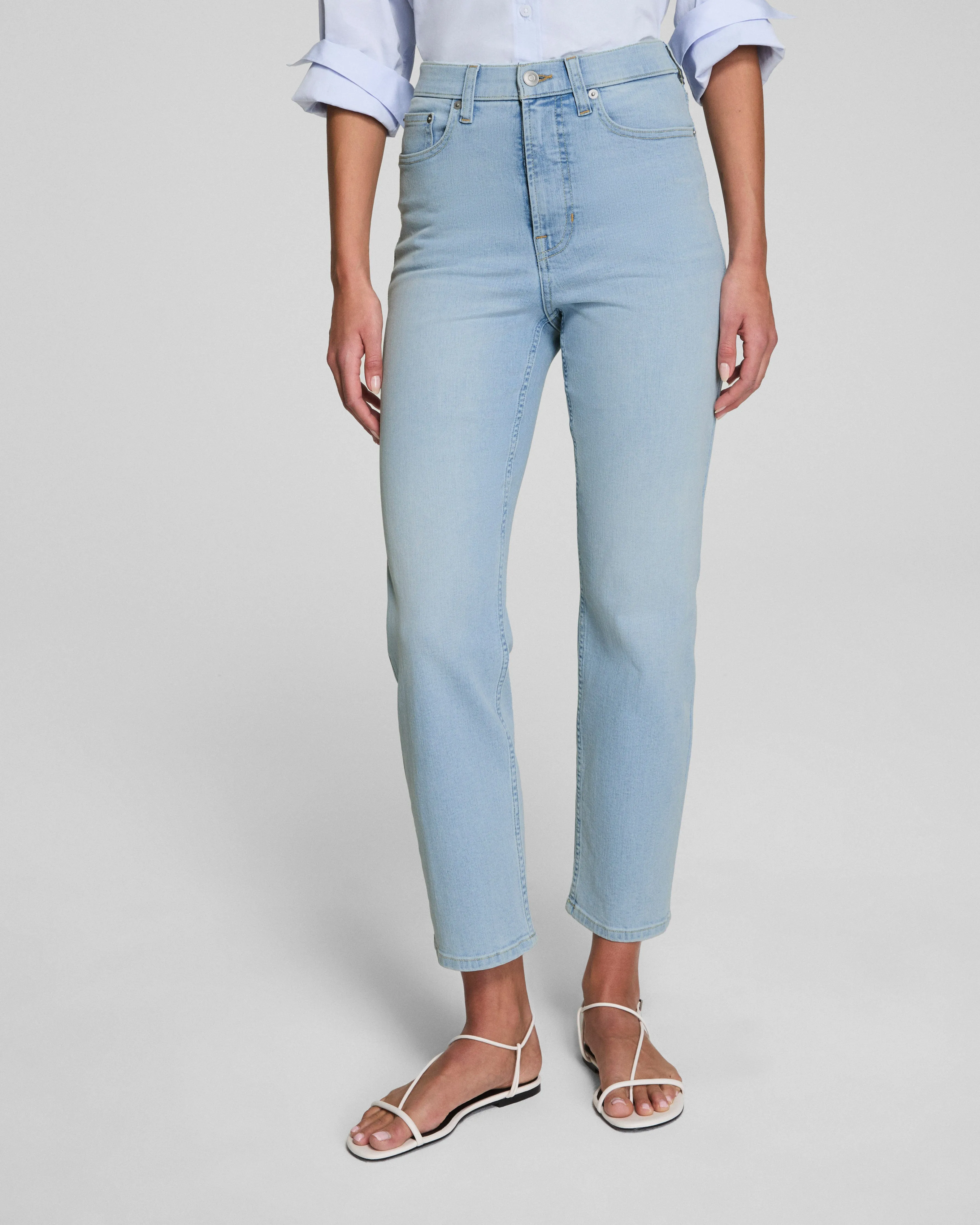 SPANXsculpt™ ReDefine Slim Straight Jeans, Tidal Blue sold by SPANX product image thumbnail 2