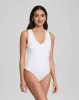 SPANXsmooth™ Jersey V-Neck Thong Bodysuit sold by SPANX