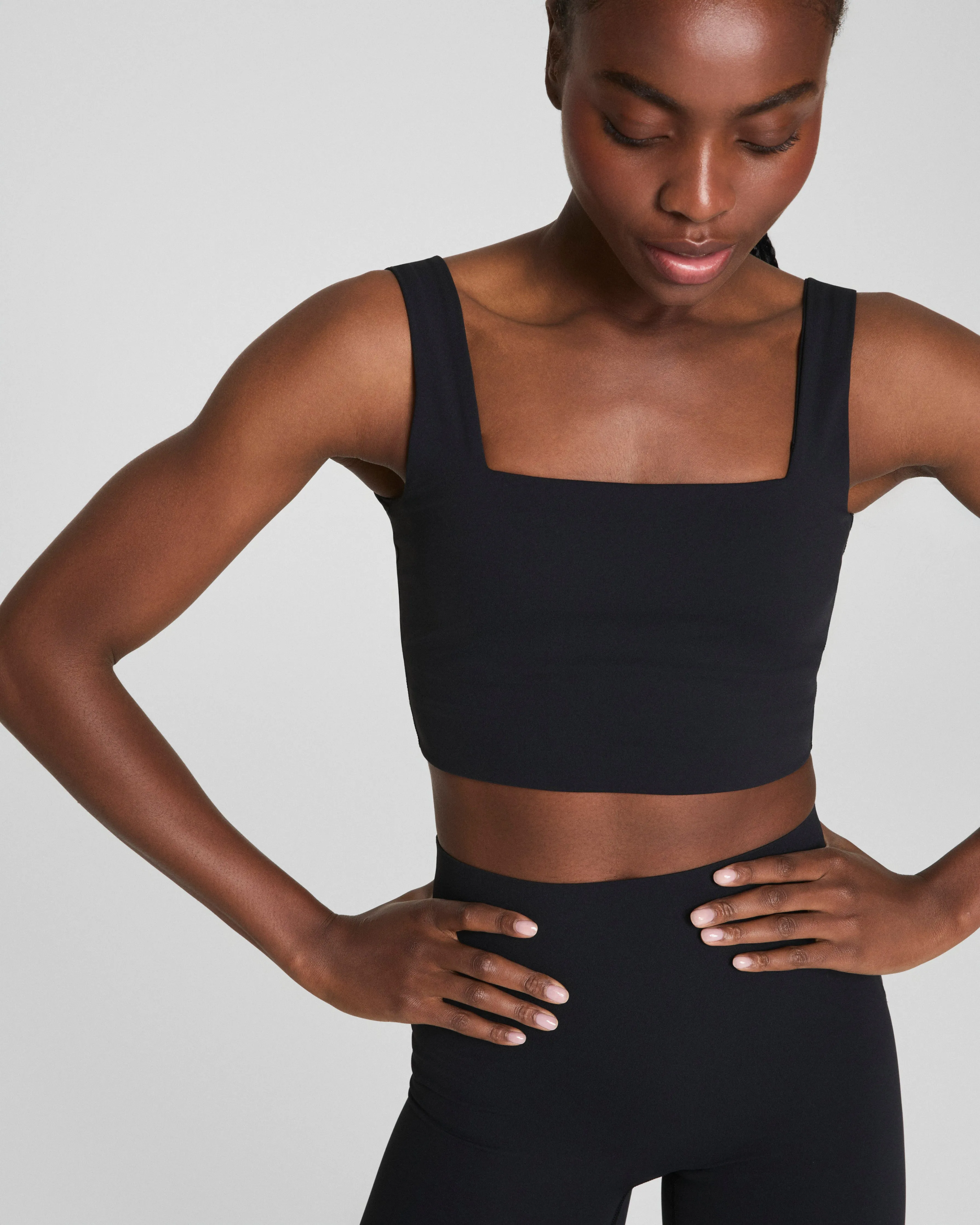 SPANX® Get Moving Cropped Square Neck Shelf Tank sold by SPANX product image thumbnail 3