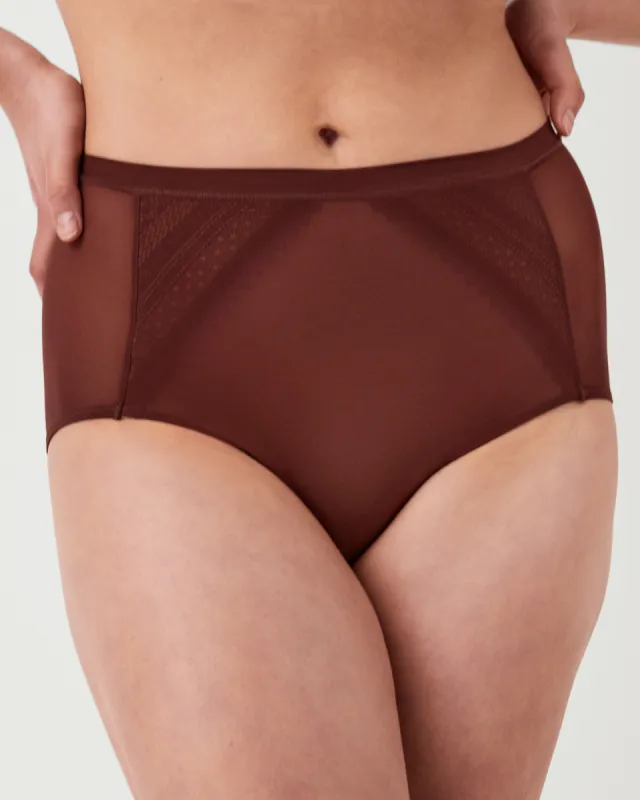 Sheer Shaping Illusion Lace Brief sold by SPANX