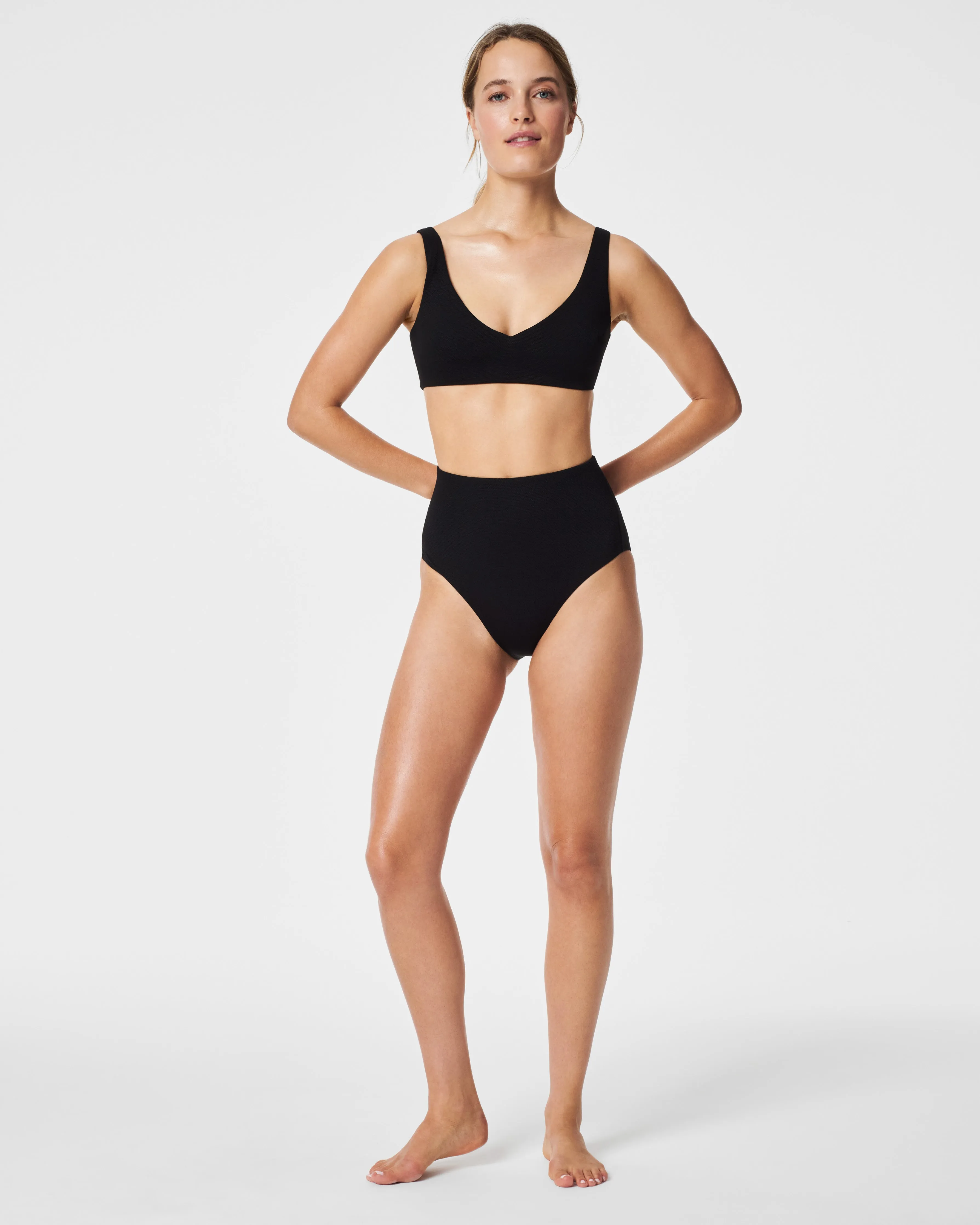 Pique Shaping Swim, Ultra Hi-Rise Cheeky Bottom sold by SPANX product image thumbnail 5