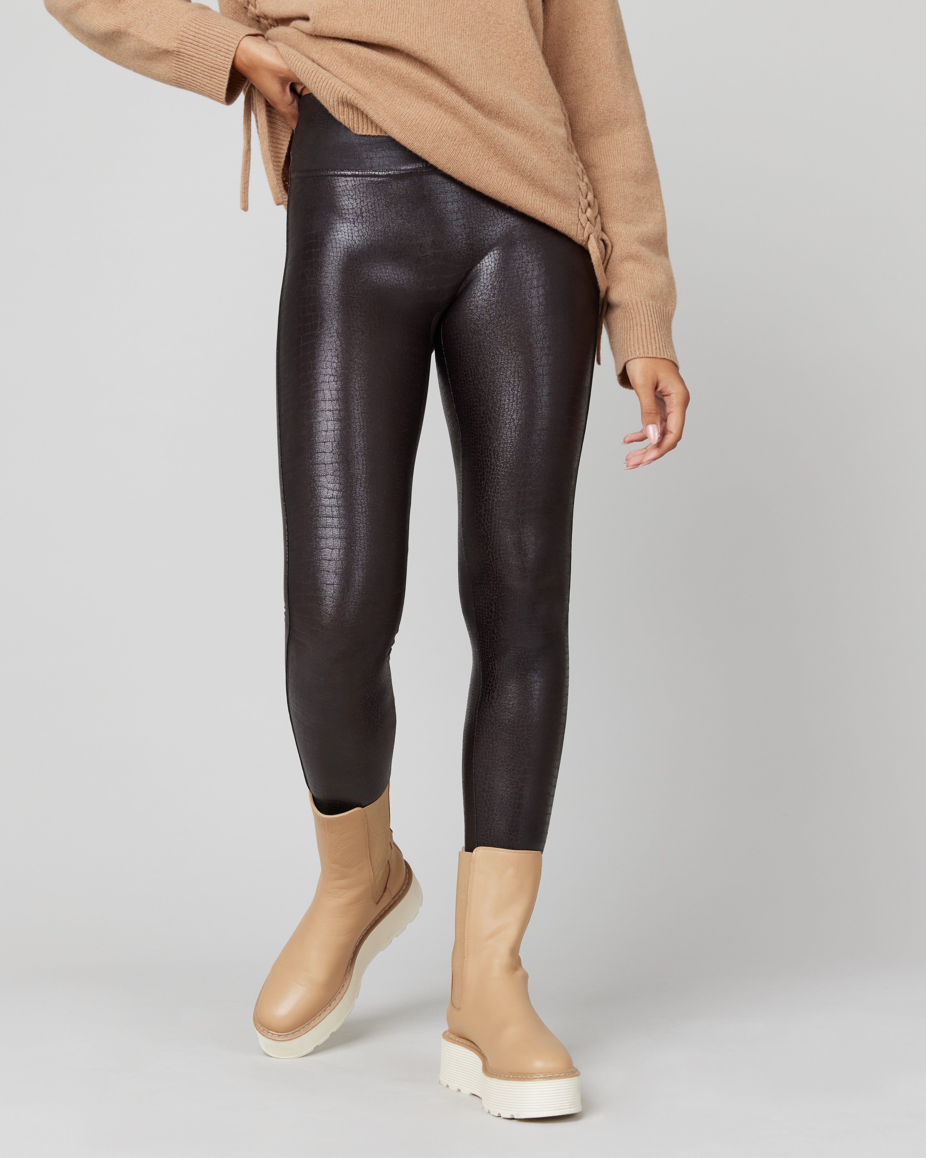 Faux Leather Croc Shine Leggings sold by SPANX product image thumbnail 5