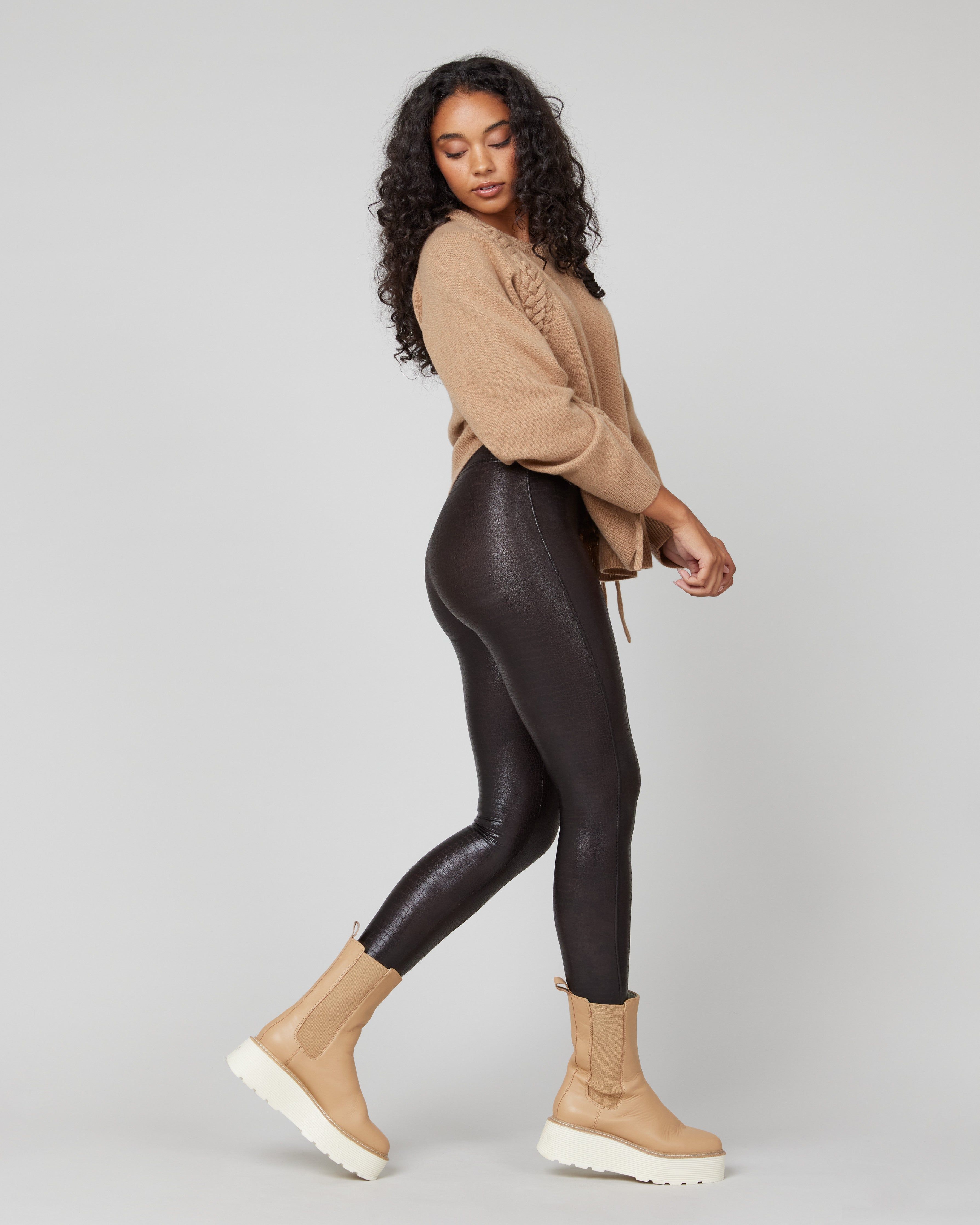 Faux Leather Croc Shine Leggings sold by SPANX product image thumbnail 2