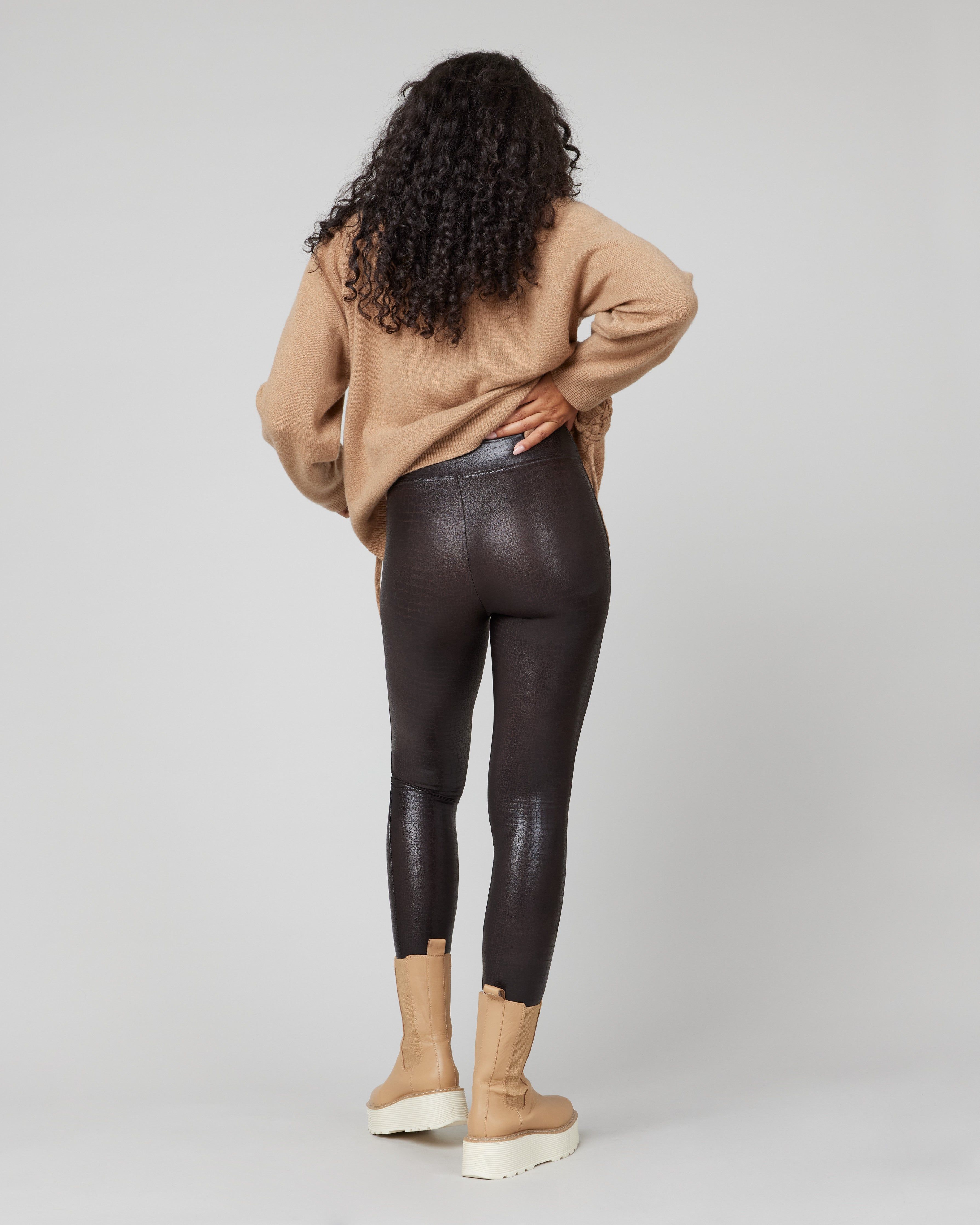 Faux Leather Croc Shine Leggings sold by SPANX product image thumbnail 4